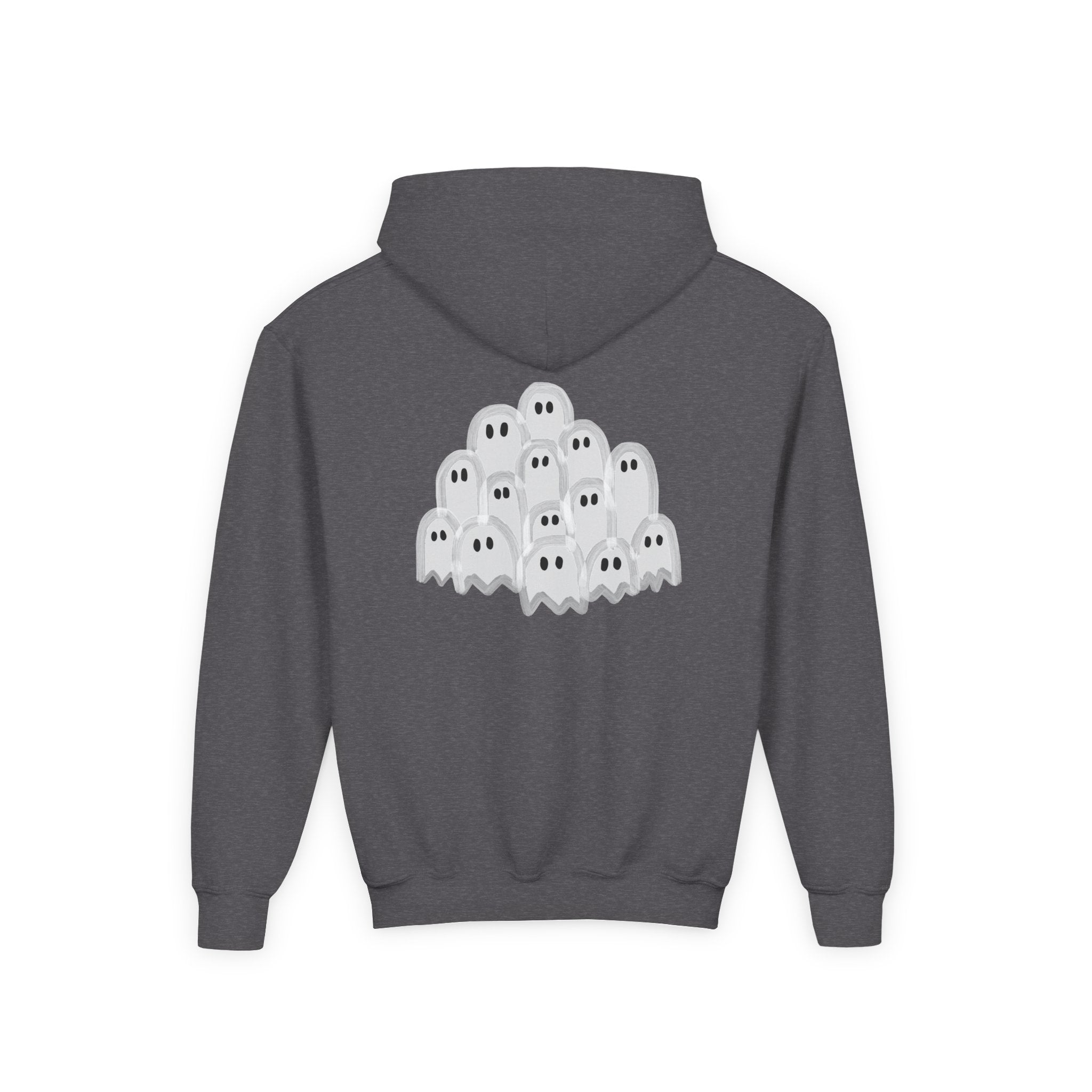Youth Ghostly Fun Sweatshirt, Halloween Hoodie, Kids Pullover, Trick or Treat, Cozy Boo Apparel, Spooky Season Style