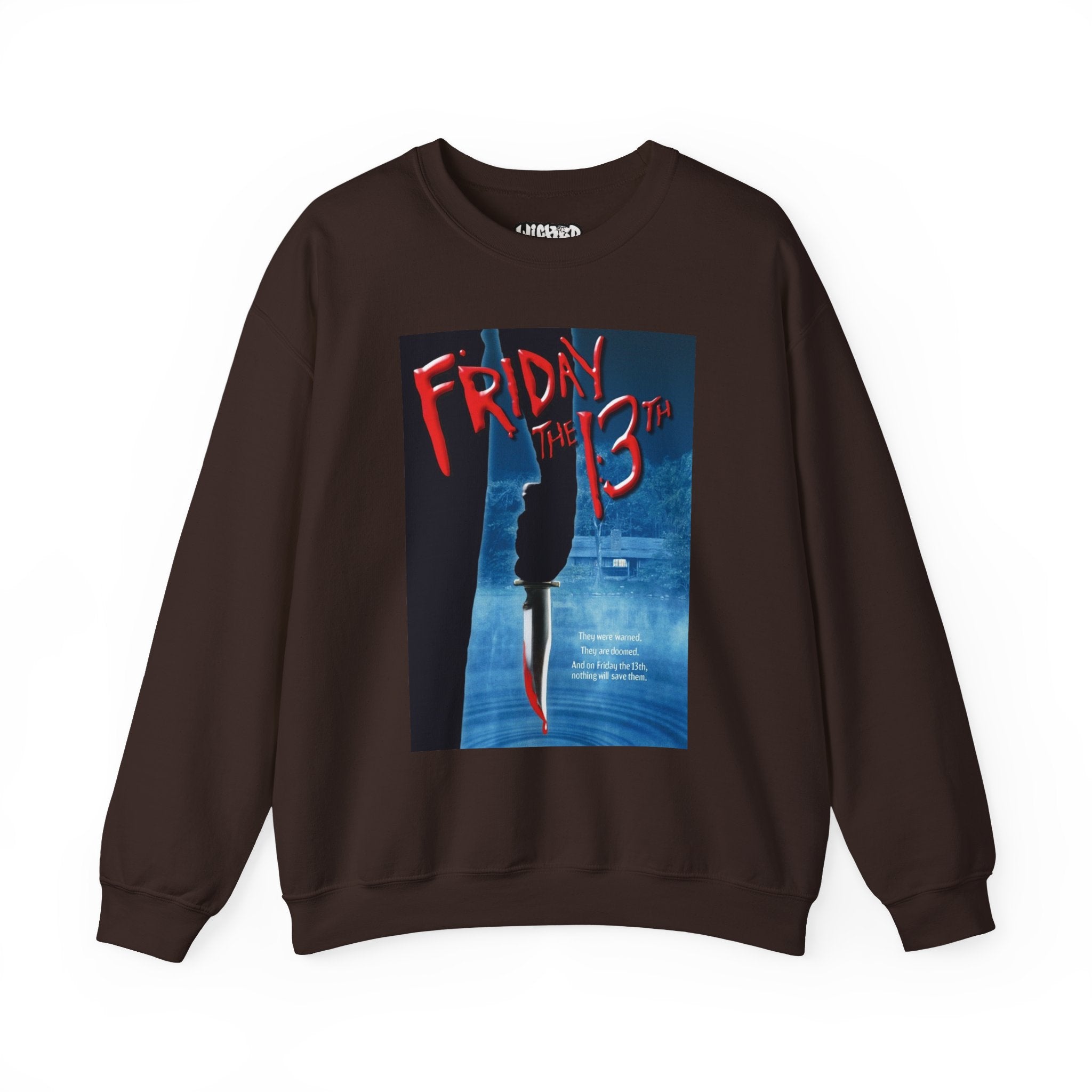 Friday the 13th Unisex Crewneck Sweatshirt, Halloween Apparel, Horror Movie Sweatshirt, Cozy Gift for Fans, Unisex Sweatshirt