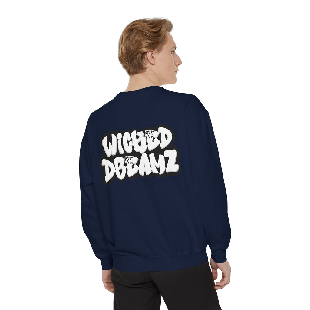 Spooky Season Sweatshirt - Unisex Garment-Dyed, Halloween Apparel, Cozy Fall Fashion, Wicked DBBAMZ Design, Perfect for October Celebrations