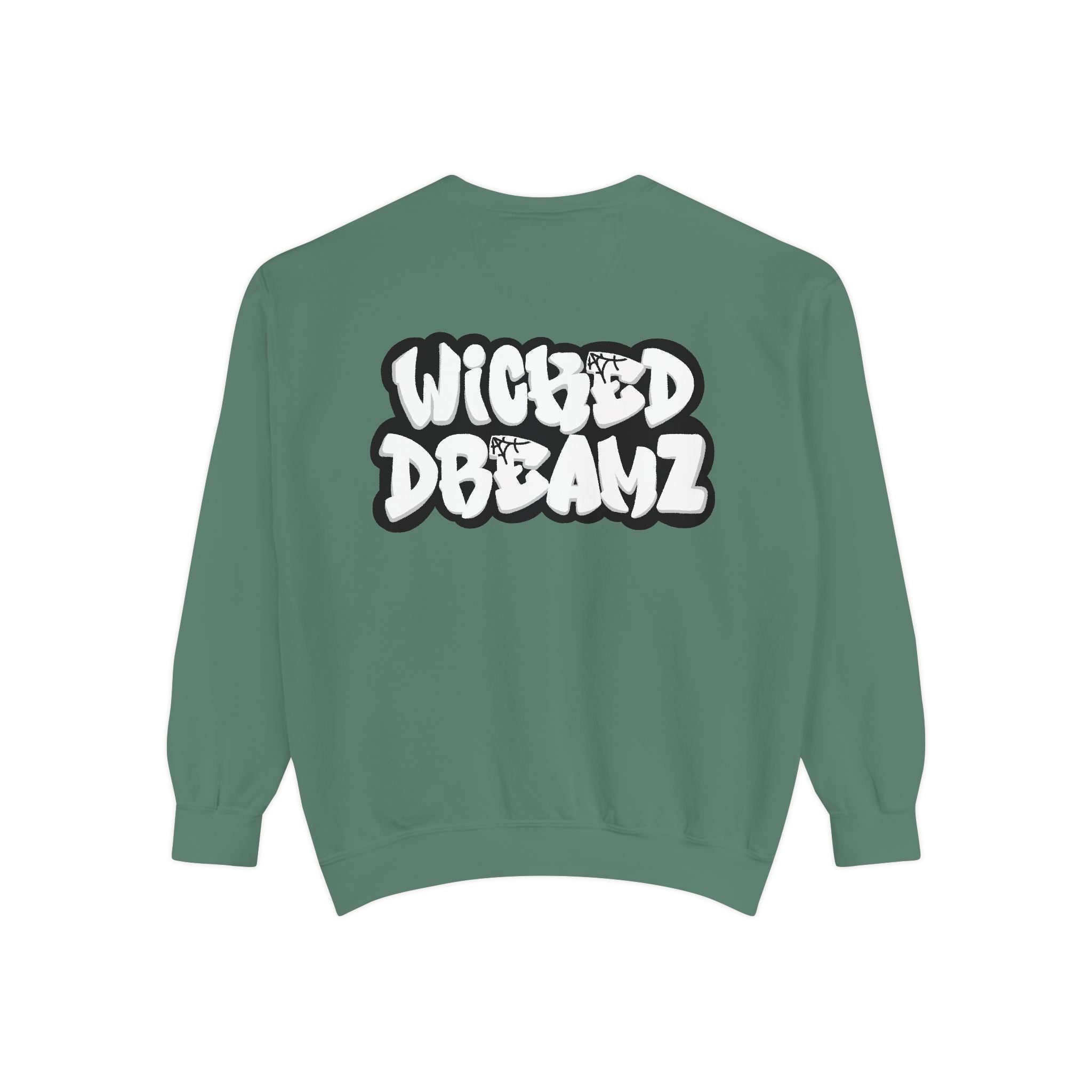 Spooky Season Sweatshirt - Unisex Garment-Dyed, Halloween Apparel, Cozy Fall Fashion, Wicked DBBAMZ Design, Perfect for October Celebrations