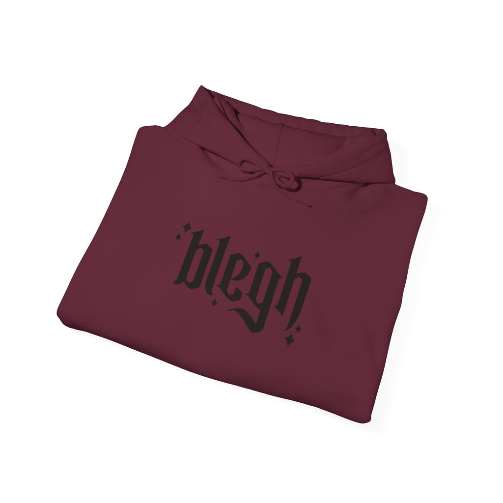 Blegh Unisex Hooded Sweatshirt | Casual Streetwear, Graphic Hoodie, Gift for Friends, Cozy Wear, Trendy Fashion
