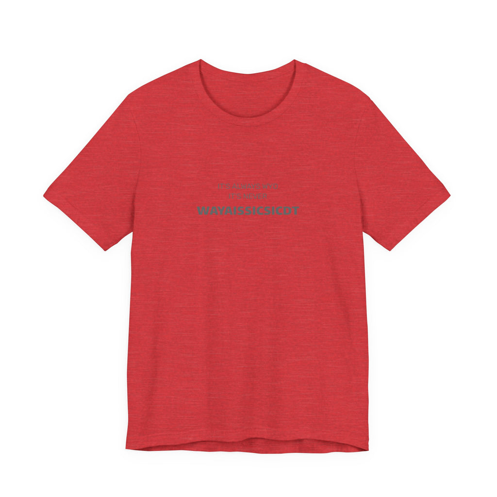Where are you Unisex Jersey Tee - Perfect Gift for Friends, Casual Wear, Birthdays, Anniversaries, Humor Merch, Everyday Comfort