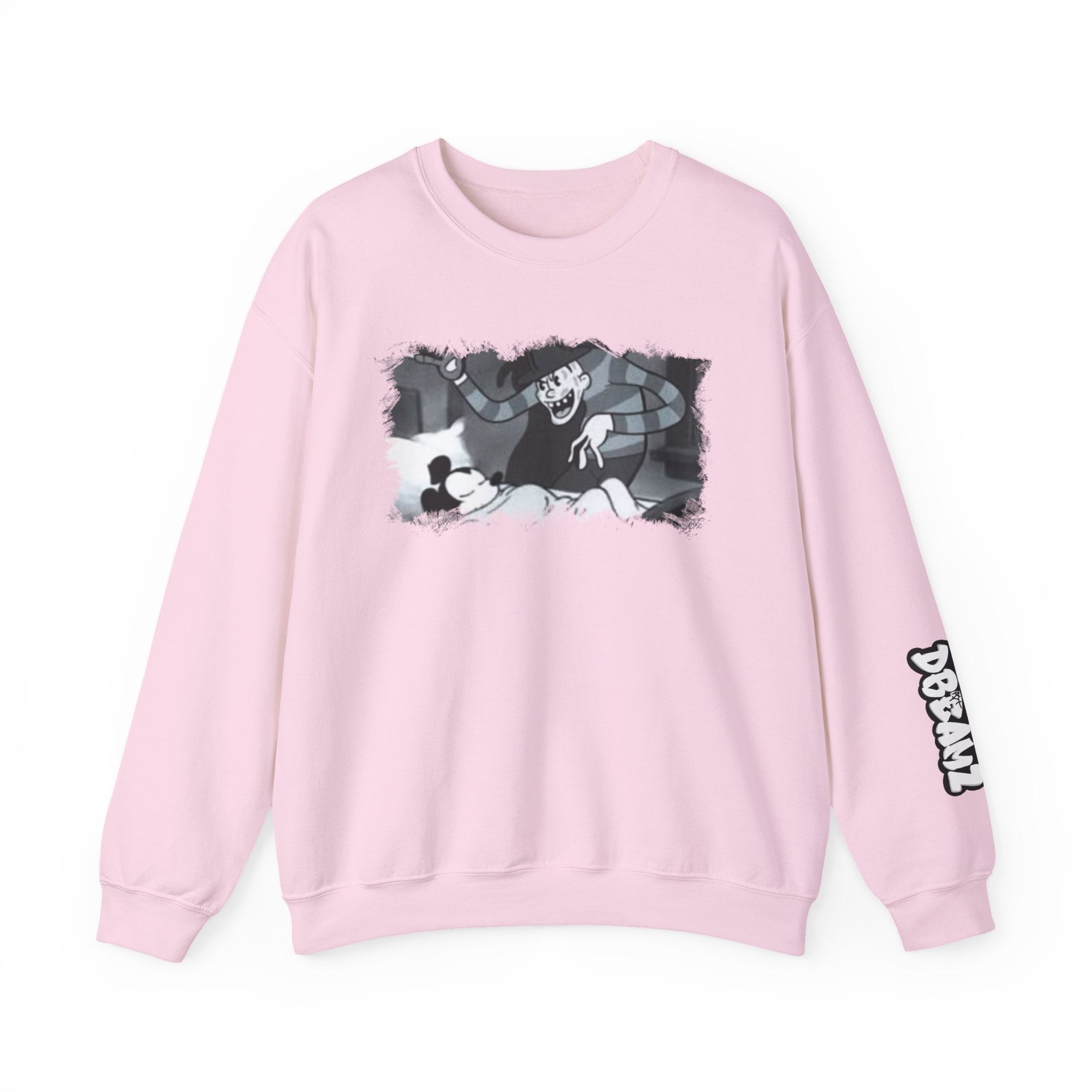 Vintage Cartoon-Inspired Unisex Crewneck Sweatshirt, Cozy Gift for Friends, Relaxed Style, Perfect for Casual Outings, Cartoon Lover Apparel