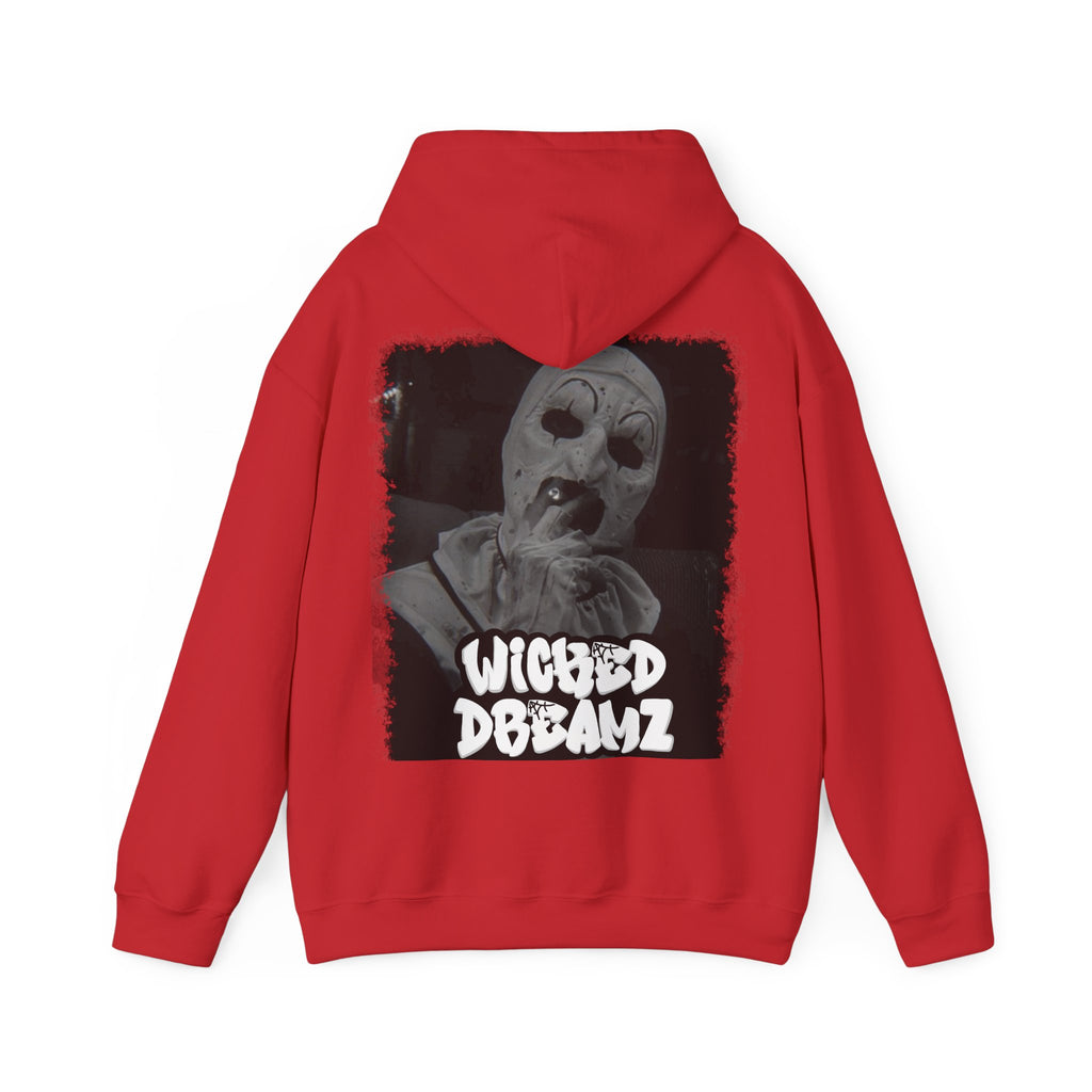 Art the clown Unisex Hoodie - Cozy Streetwear, Horror Fans Gift, Sweatshirt for Every Occasion, Unique Graphic Design, Halloween Apparel