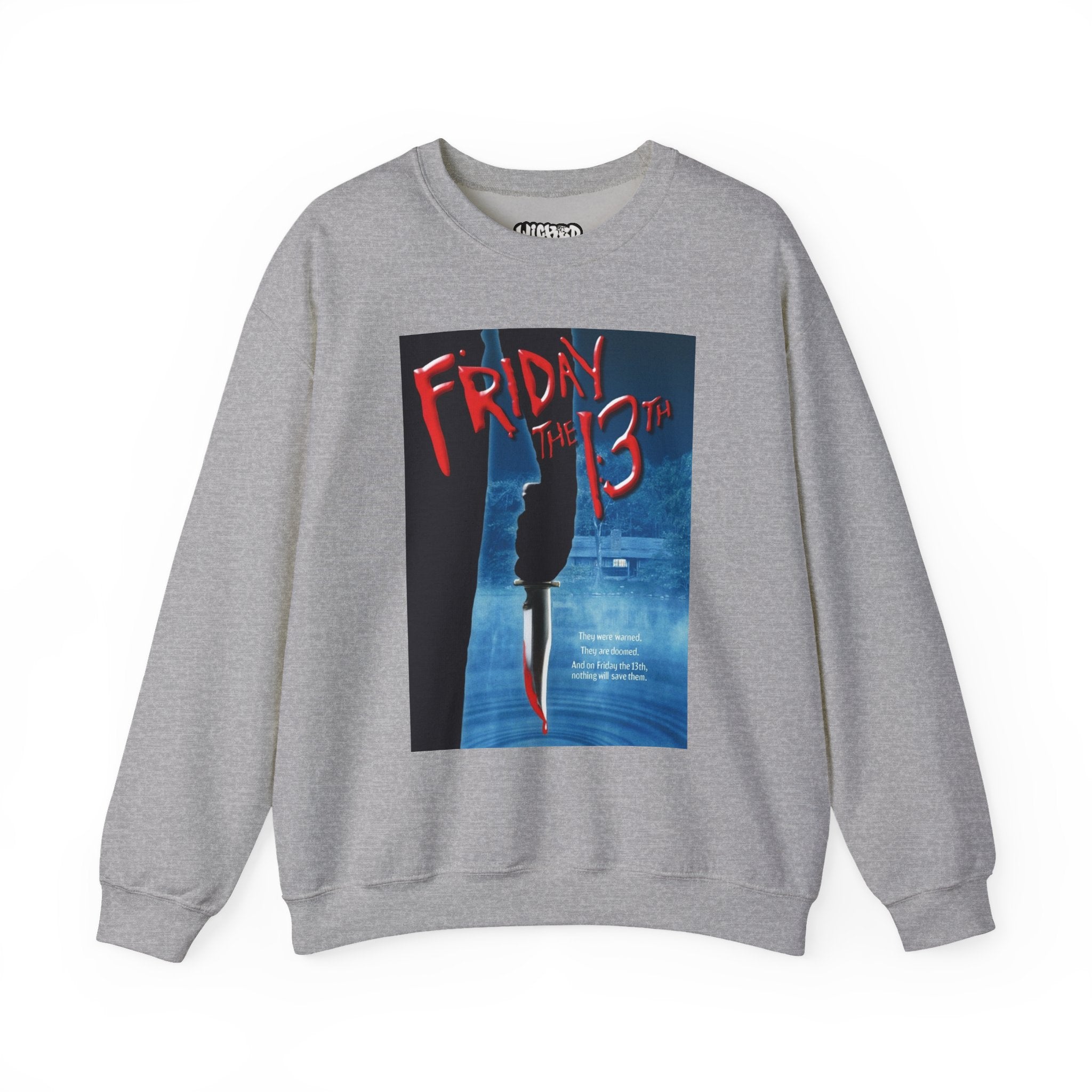Friday the 13th Unisex Crewneck Sweatshirt, Halloween Apparel, Horror Movie Sweatshirt, Cozy Gift for Fans, Unisex Sweatshirt