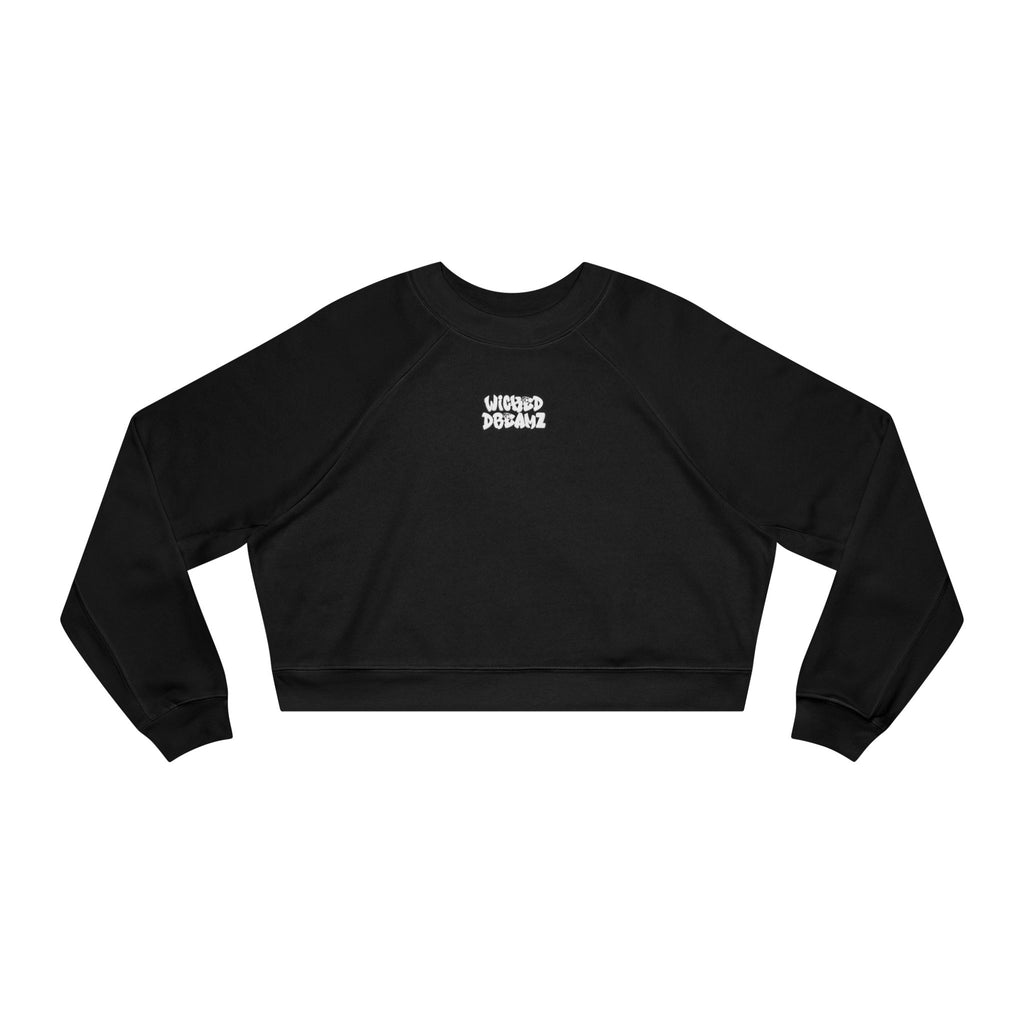 Wicked Dreamz Cropped Fleece Sweatshirt, Casual Layering Pullover, Gift for Her, Fall Fashion Essential, Cozy Lounge Sweater