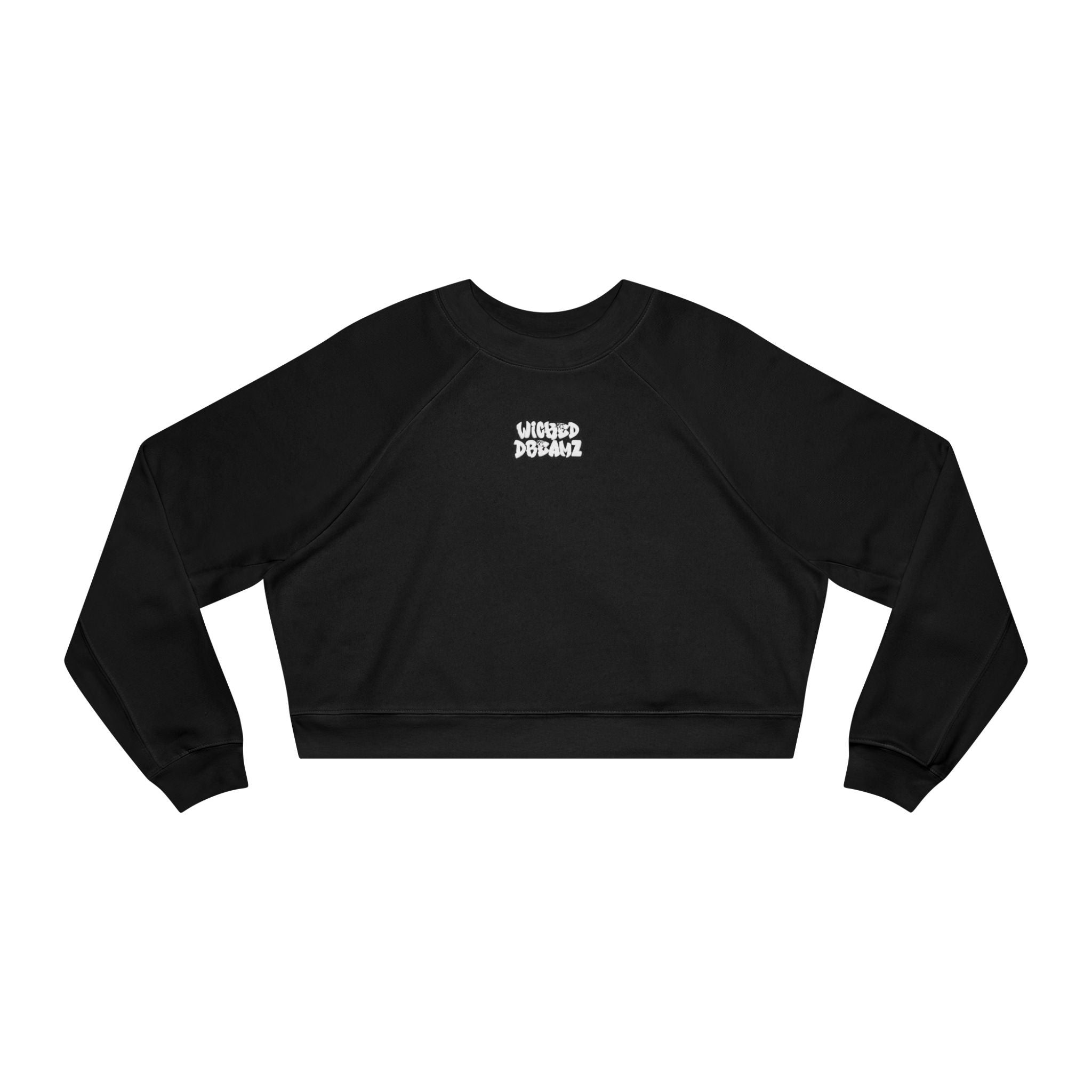 Wicked Dreamz Cropped Fleece Sweatshirt, Casual Layering Pullover, Gift for Her, Fall Fashion Essential, Cozy Lounge Sweater