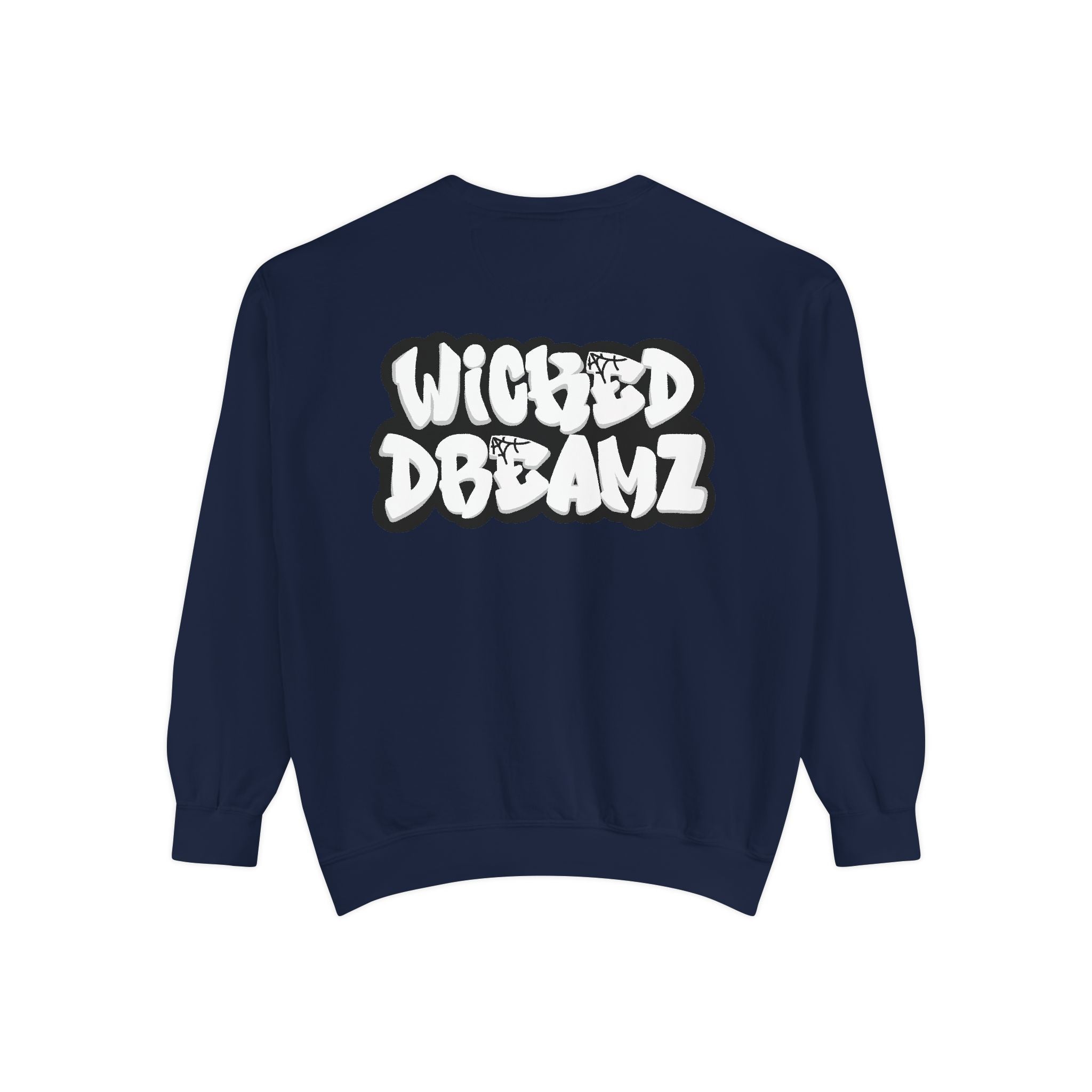 Spooky Season Sweatshirt - Unisex Garment-Dyed, Halloween Apparel, Cozy Fall Fashion, Wicked DBBAMZ Design, Perfect for October Celebrations