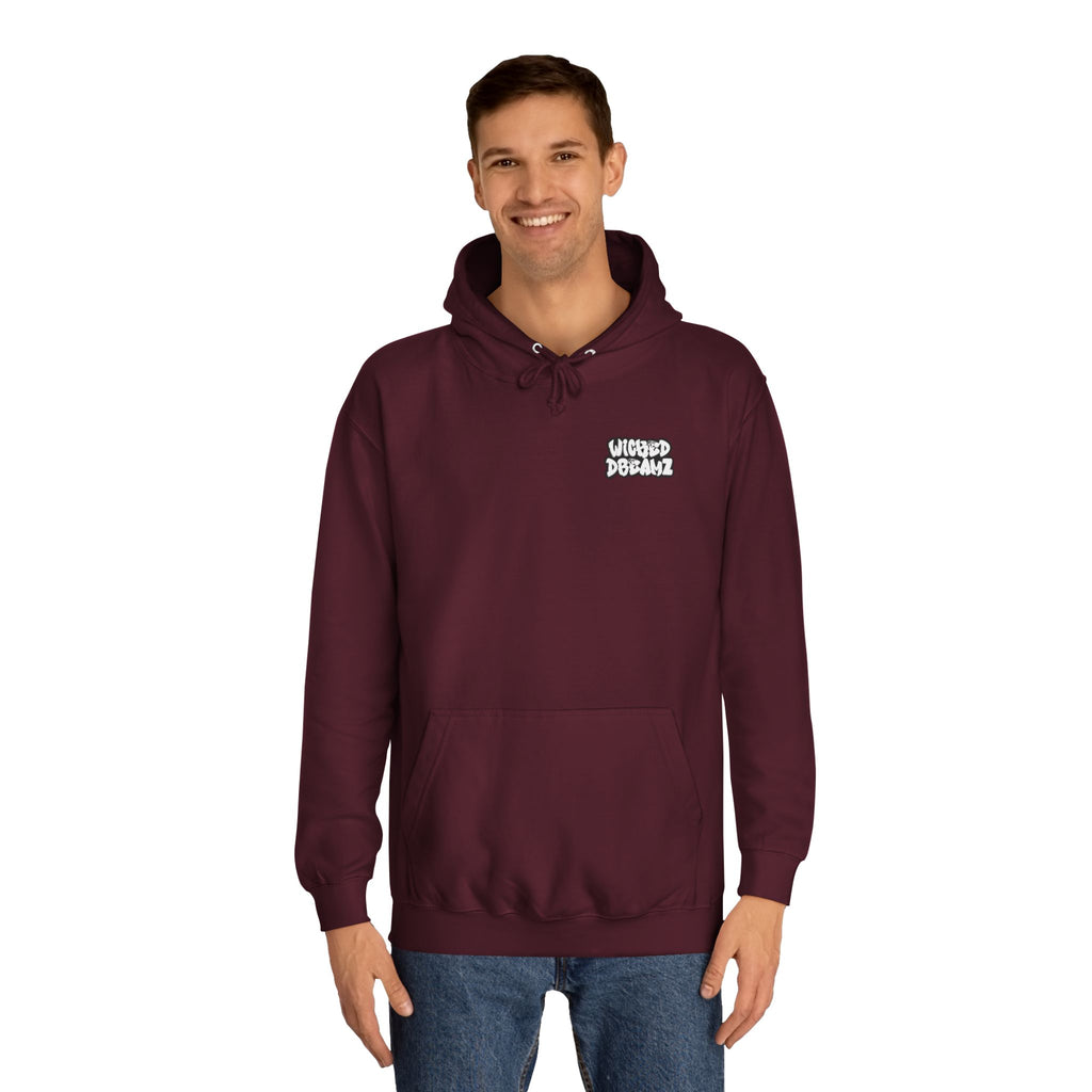 Unisex Skull Art College Hoodie, Casual Halloween Sweatshirt, College Student Gift, Graphic Hoodie for Men and Women, Trendy Layering Wear