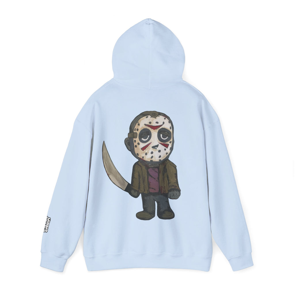 Cute Horror Character Hoodie, Fun Unisex Sweatshirt, Perfect for Halloween, Movie Nights, Casual Style, Gift for Film Lovers