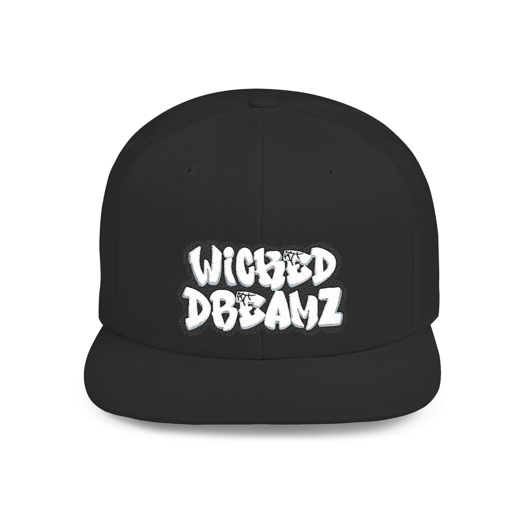 Wicked Dreamz Snapback Hat, Trendy Flat Bill Cap for Street Style, Unisex Urban Fashion, Perfect Gift for Hip-Hop Lovers, Casual Wear