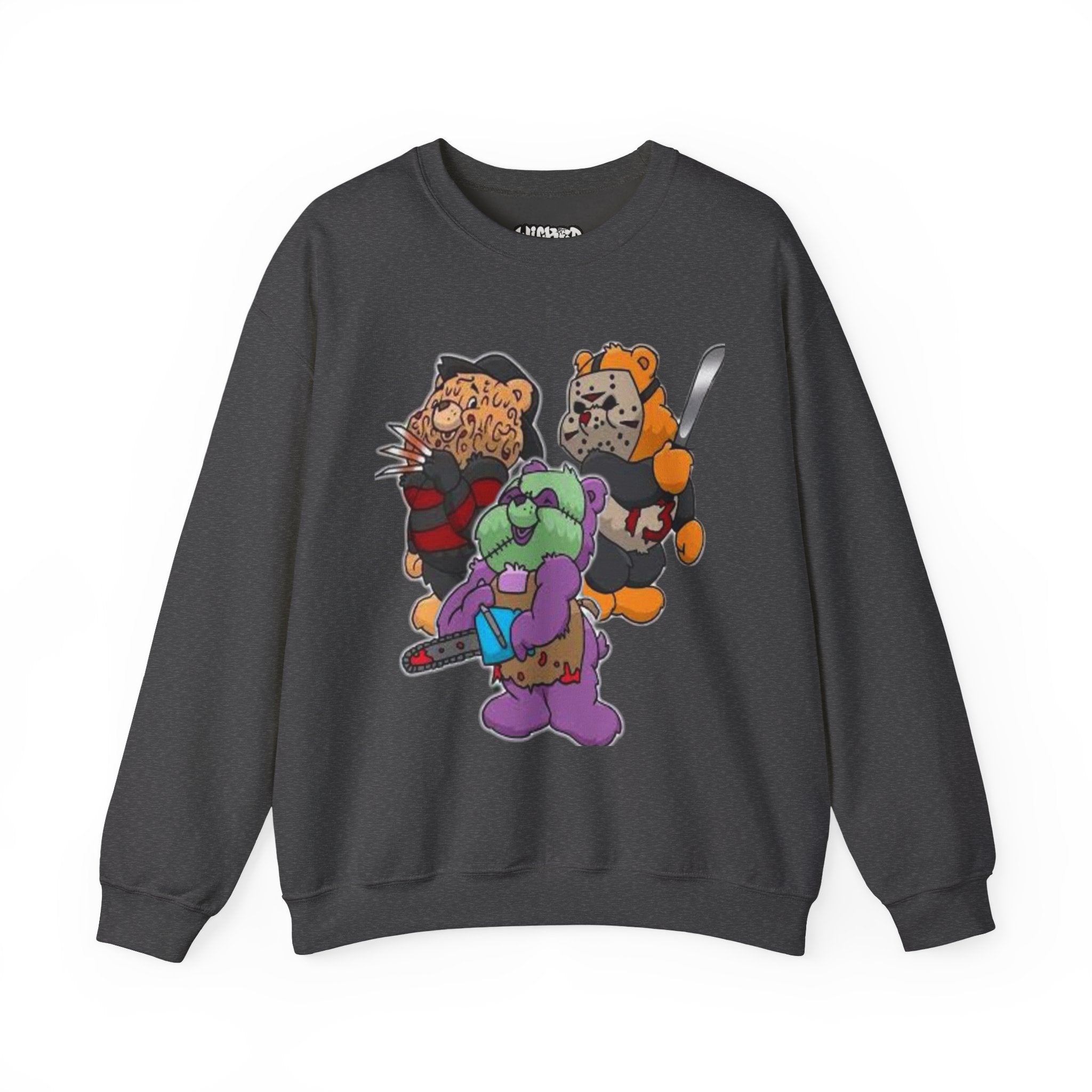 Scare bears Crewneck Sweatshirt, Fun Casualwear, Fall Fashion, Gift for Horror Fans, Cozy and Unique