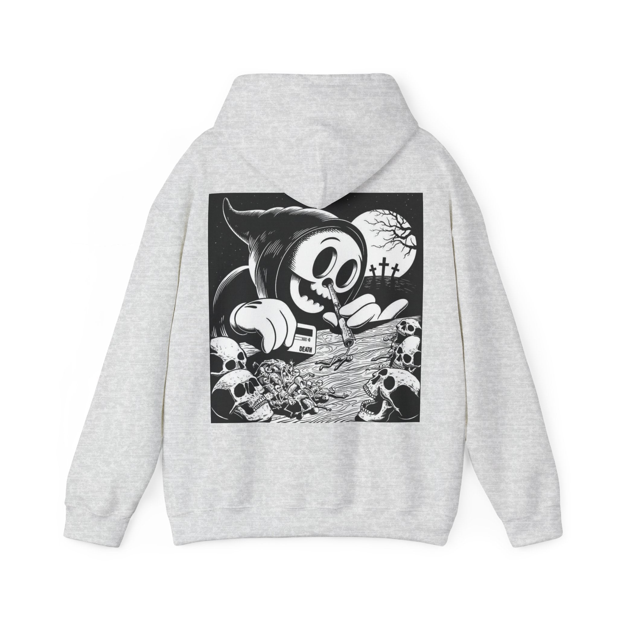 Gothic Graphic Hoodie, Unisex Heavy Blend Sweatshirt, Cool Streetwear, Casual Wear, Fall Fashion, Halloween Style