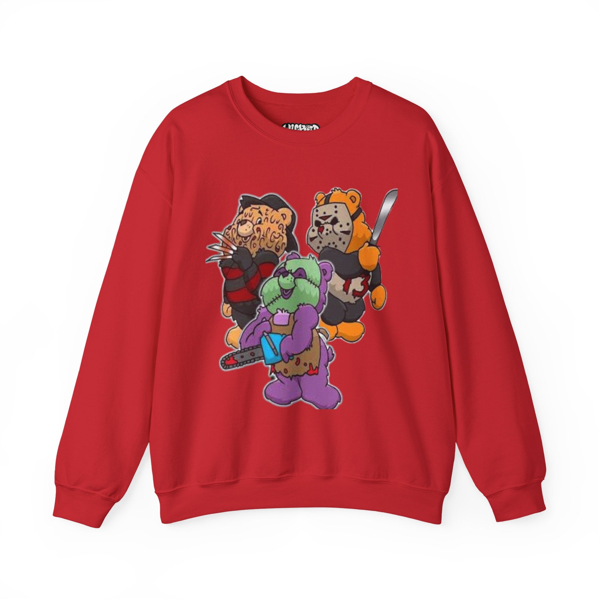 Scare bears Crewneck Sweatshirt, Fun Casualwear, Fall Fashion, Gift for Horror Fans, Cozy and Unique
