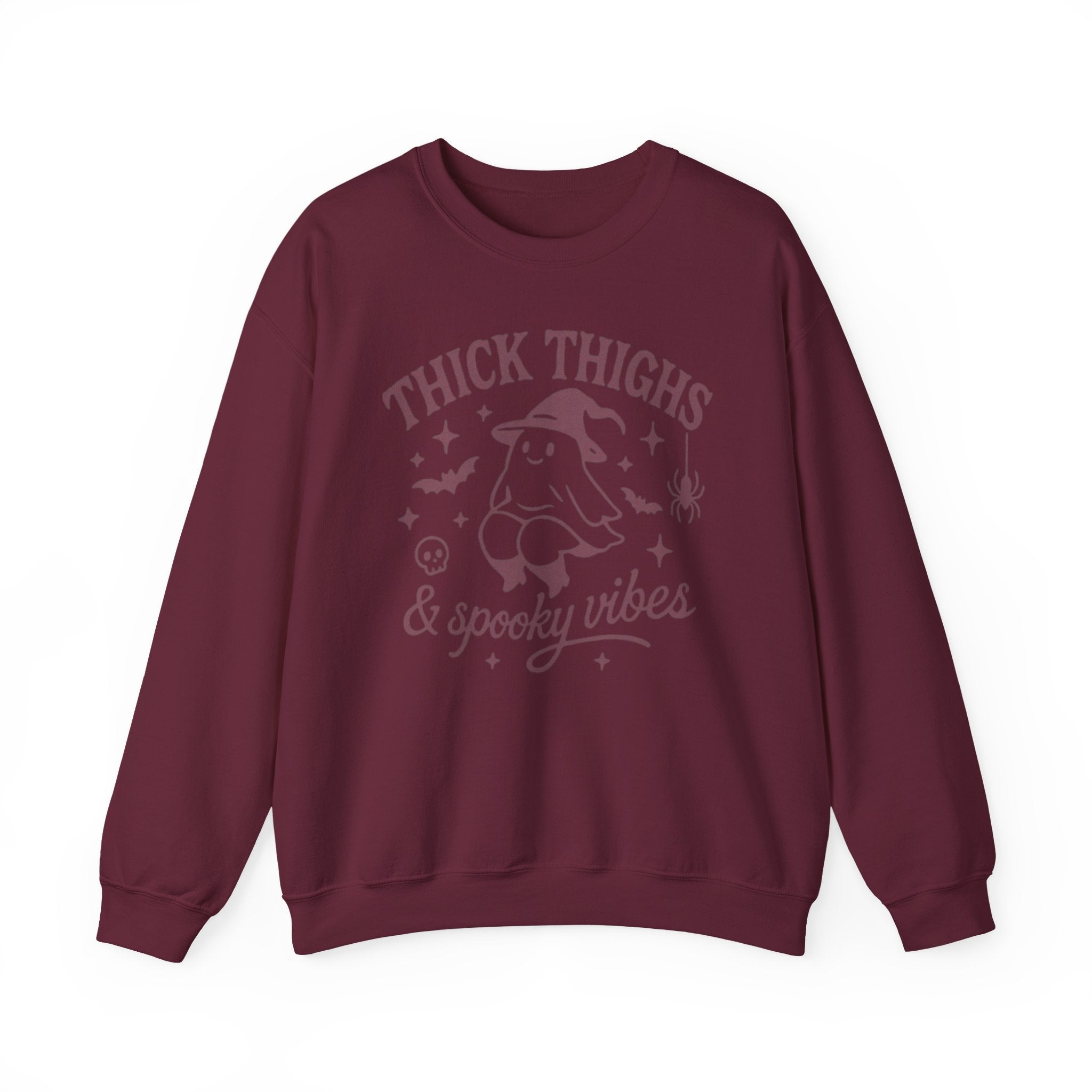 Spooky Vibes Crewneck Sweatshirt, Halloween Sweatshirt, Fall Fashion, Cozy Sweater, Gift for Her, Funny Sweatshirt