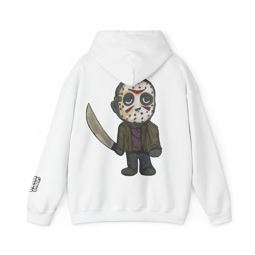 Cute Horror Character Hoodie, Fun Unisex Sweatshirt, Perfect for Halloween, Movie Nights, Casual Style, Gift for Film Lovers