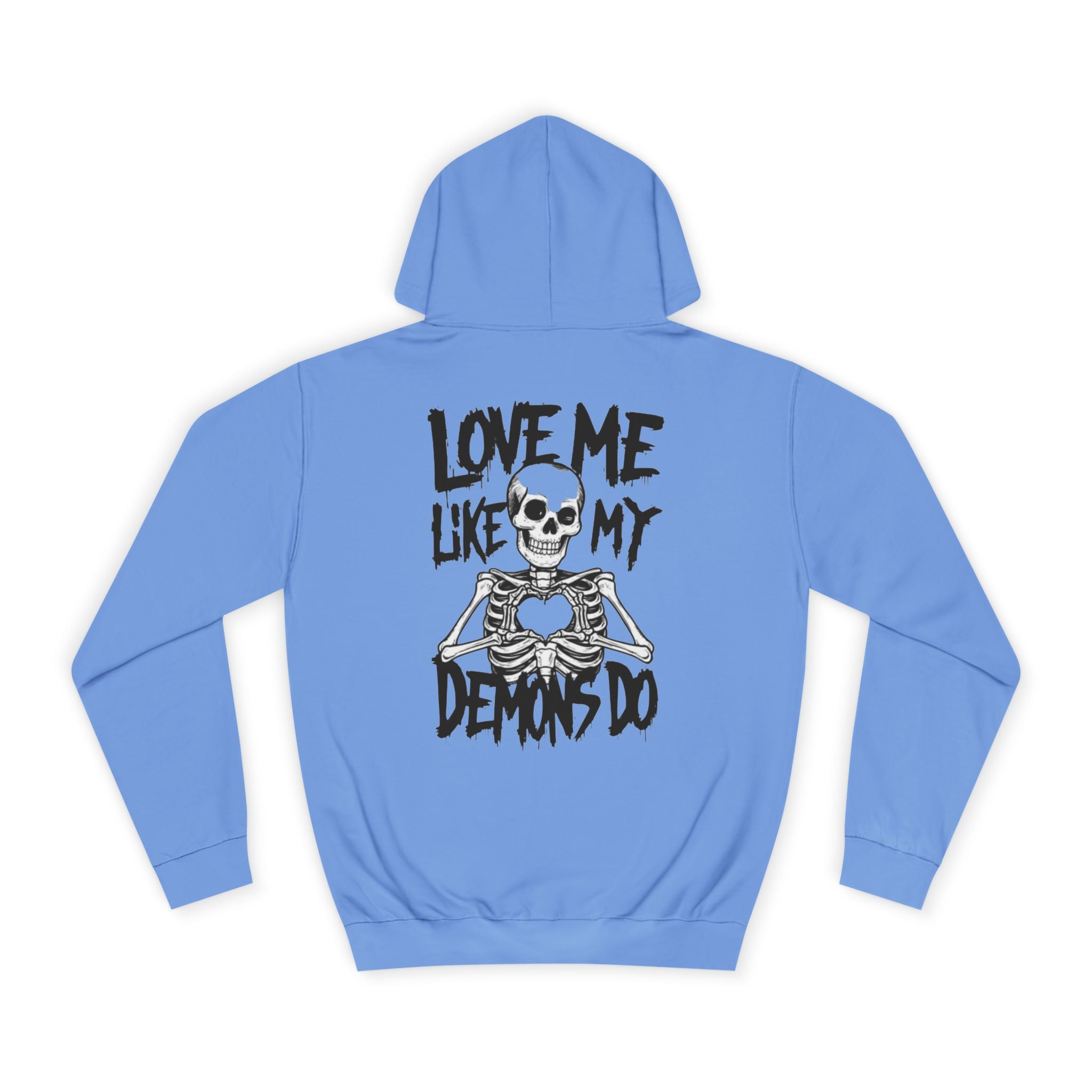 Unisex Skull Art College Hoodie, Casual Halloween Sweatshirt, College Student Gift, Graphic Hoodie for Men and Women, Trendy Layering Wear