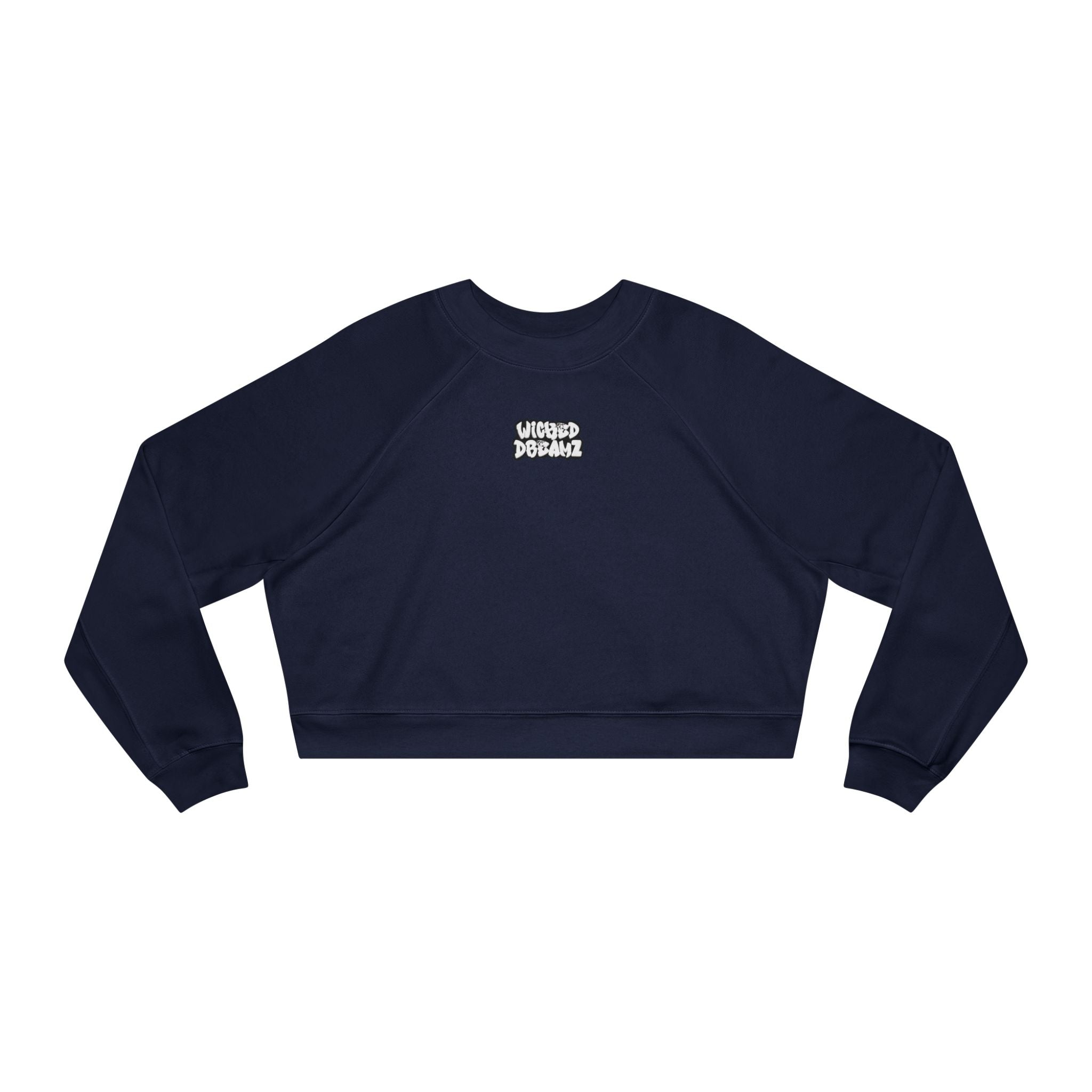 Wicked Dreamz Cropped Fleece Sweatshirt, Casual Layering Pullover, Gift for Her, Fall Fashion Essential, Cozy Lounge Sweater