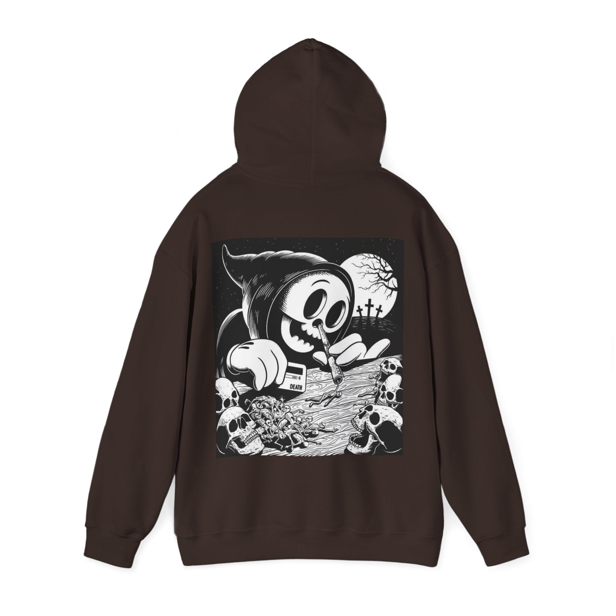 Gothic Graphic Hoodie, Unisex Heavy Blend Sweatshirt, Cool Streetwear, Casual Wear, Fall Fashion, Halloween Style
