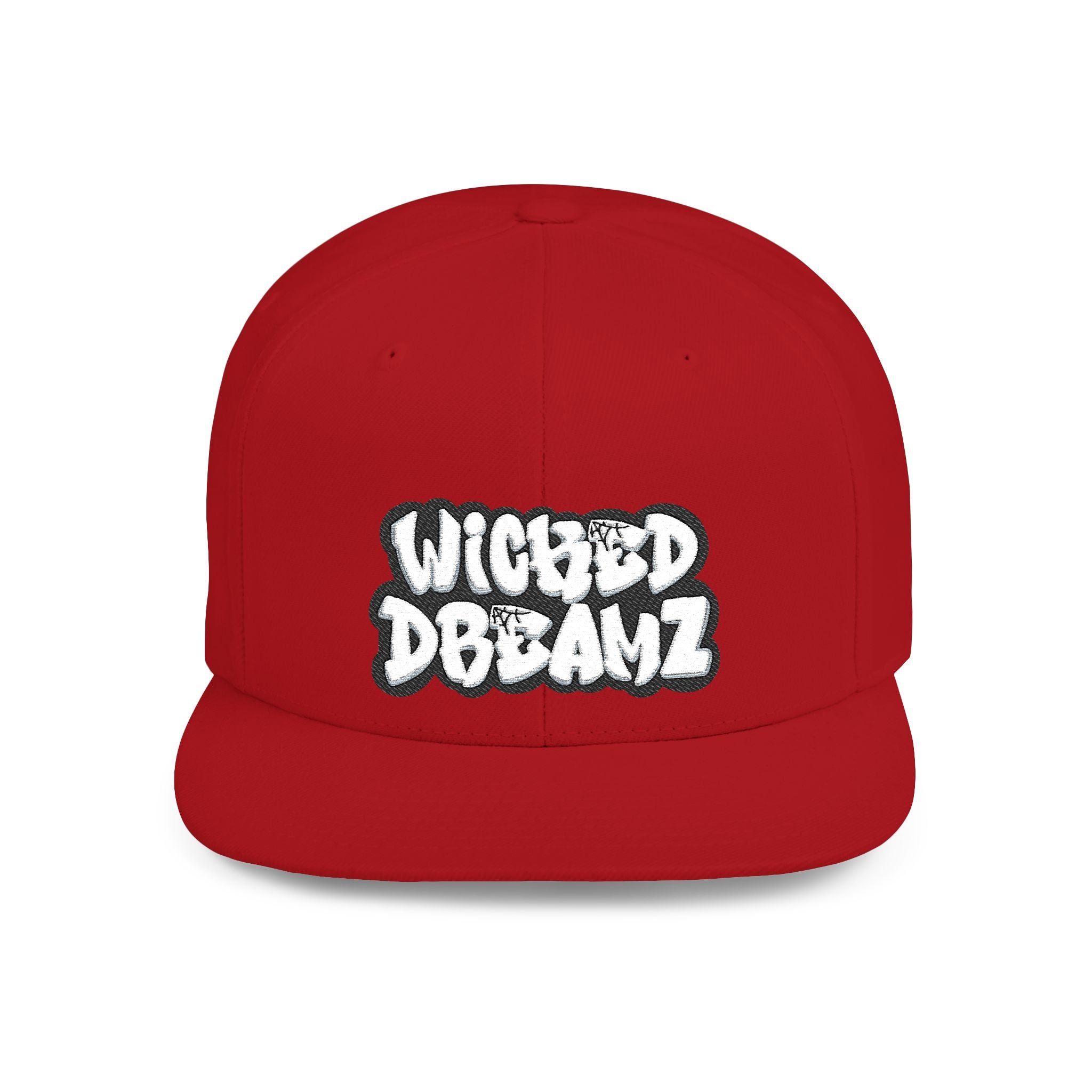 Wicked Dreamz Snapback Hat, Trendy Flat Bill Cap for Street Style, Unisex Urban Fashion, Perfect Gift for Hip-Hop Lovers, Casual Wear
