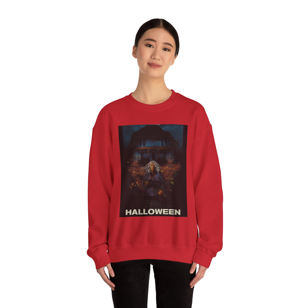 Halloween Crewneck Sweatshirt - Unisex Heavy Blend, Spooky Apparel, Cozy Halloween Outfit, October Festive Wear, Witchy Vibes