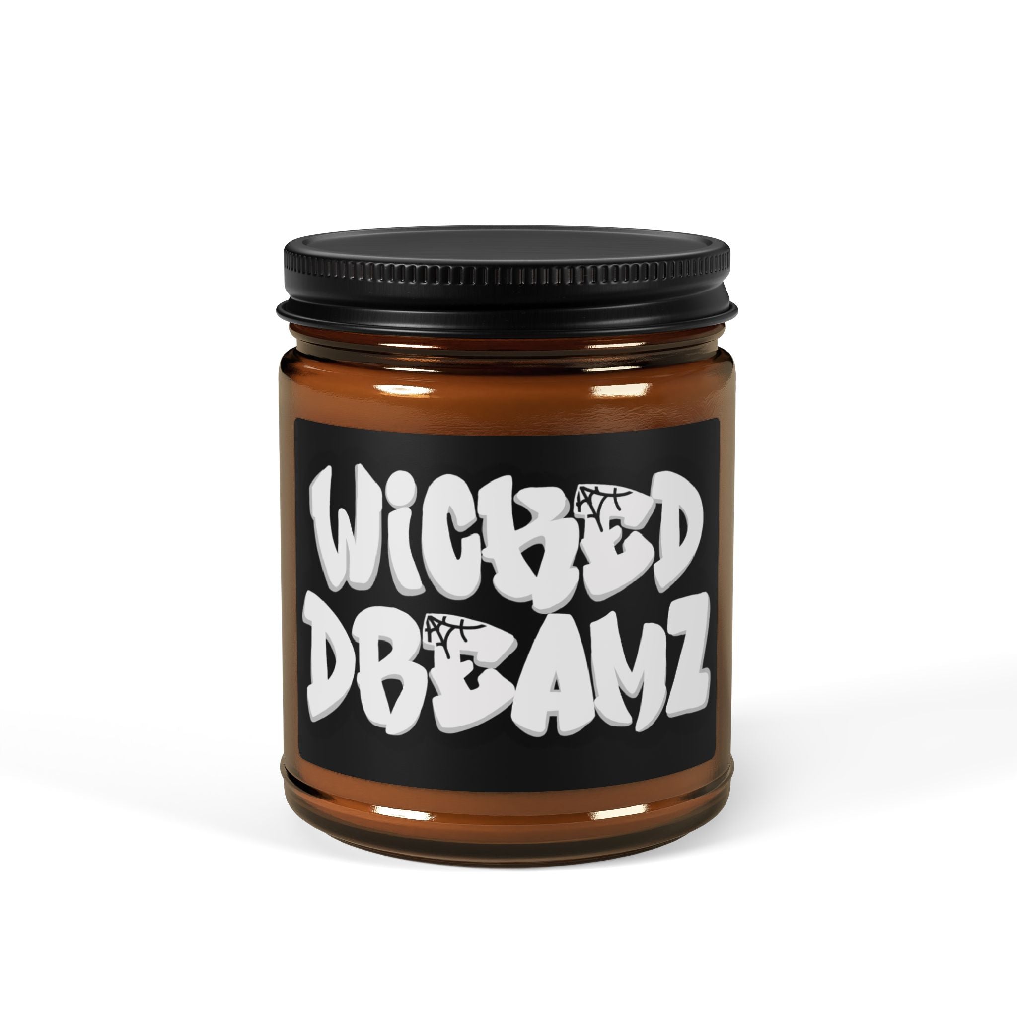 Wicked Dreams Scented Soy Candle - Relaxing Home Decor, Gift for Her, Aromatherapy, Birthday, Self-Care, Ambient Lighting, Black Jar