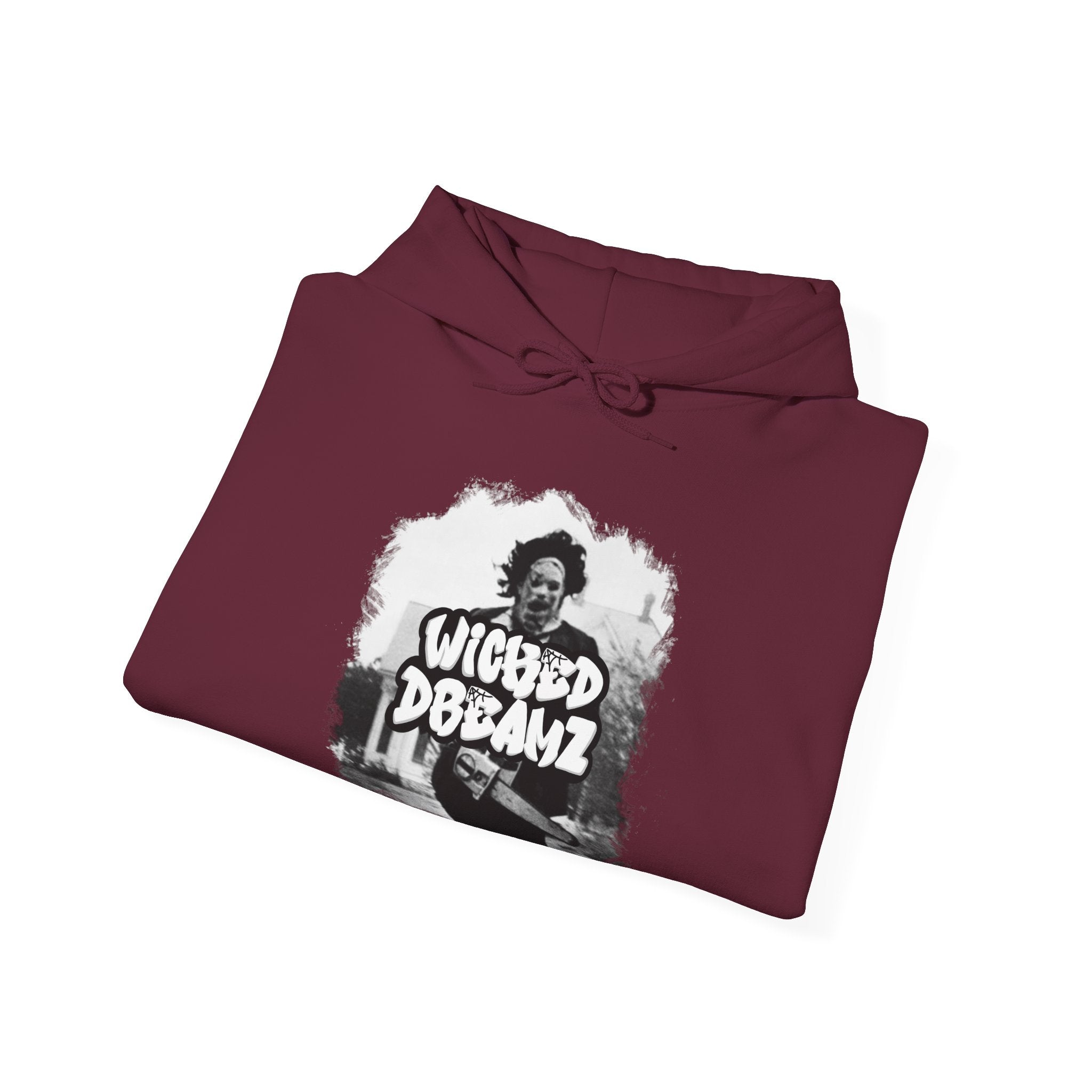 Wicked Dreamz Unisex Heavy Blend™ Hoodie - Cozy, Stylish Pullover for Horror Fans, Perfect for Halloween, Casual Wear, Gifts