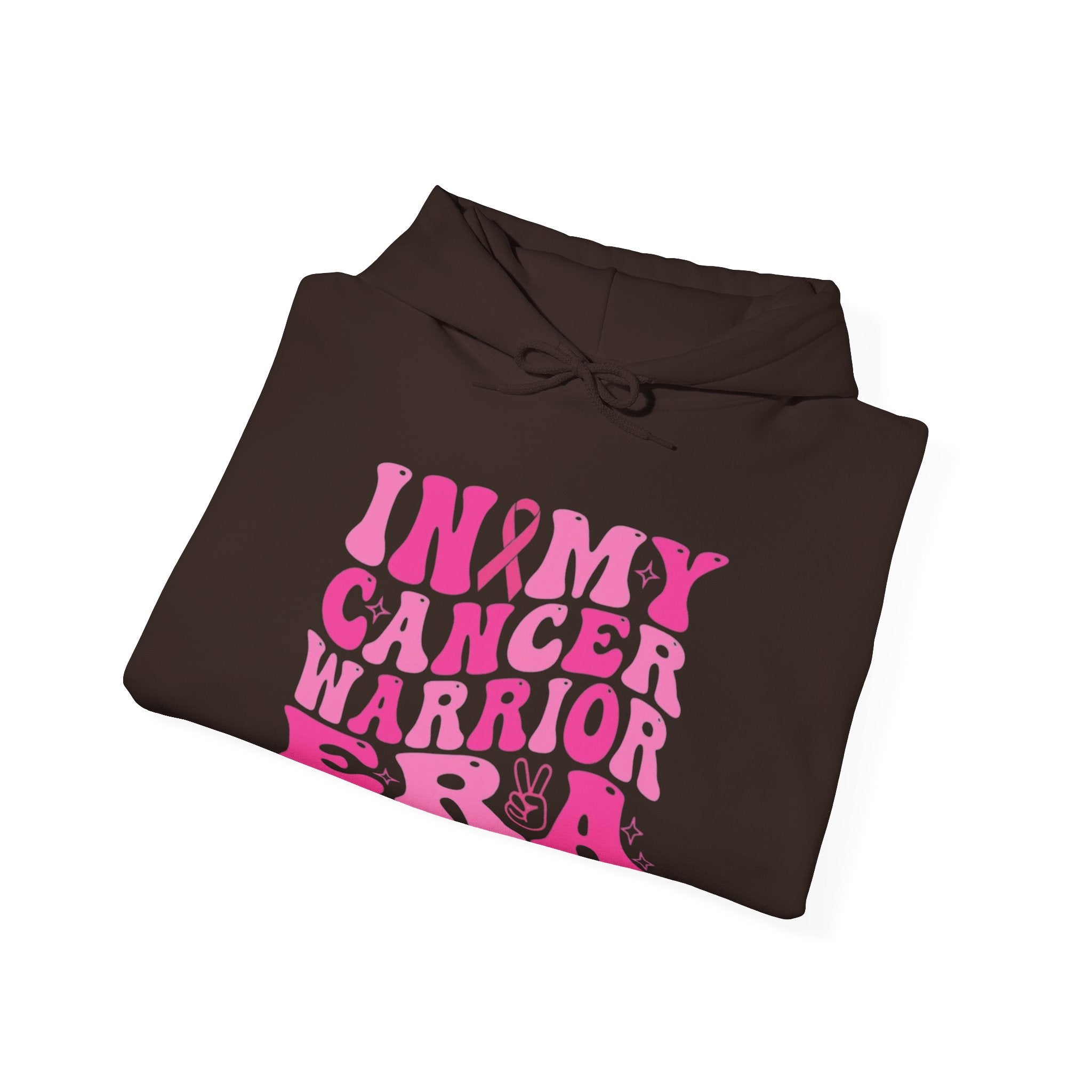 Pink Cancer Warrior Hoodie | Unisex Heavy Blend™ Hooded Sweatshirt for Support, Awareness, Gifts, October Events, Comfortable Wear