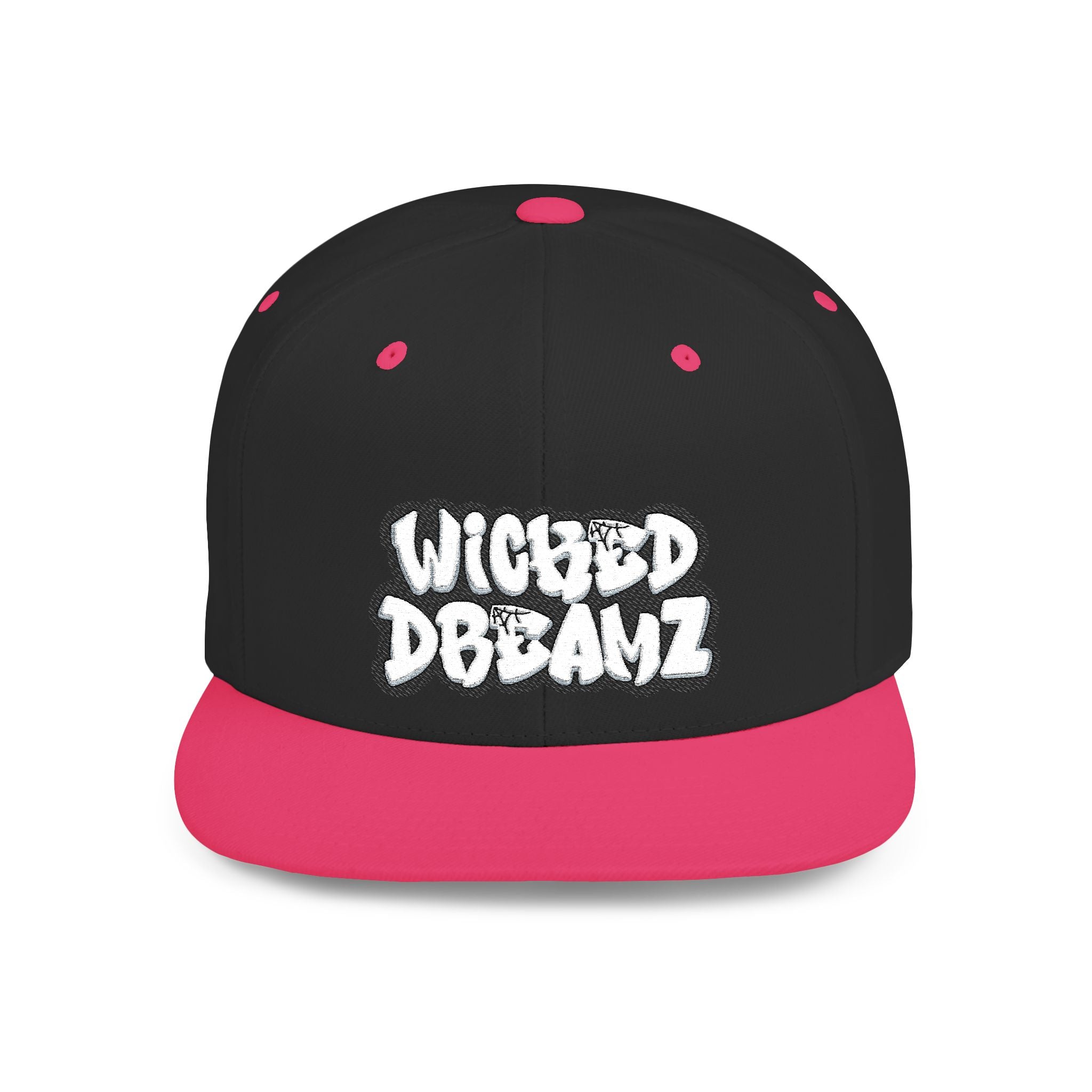 Wicked Dreamz Snapback Hat, Trendy Flat Bill Cap for Street Style, Unisex Urban Fashion, Perfect Gift for Hip-Hop Lovers, Casual Wear