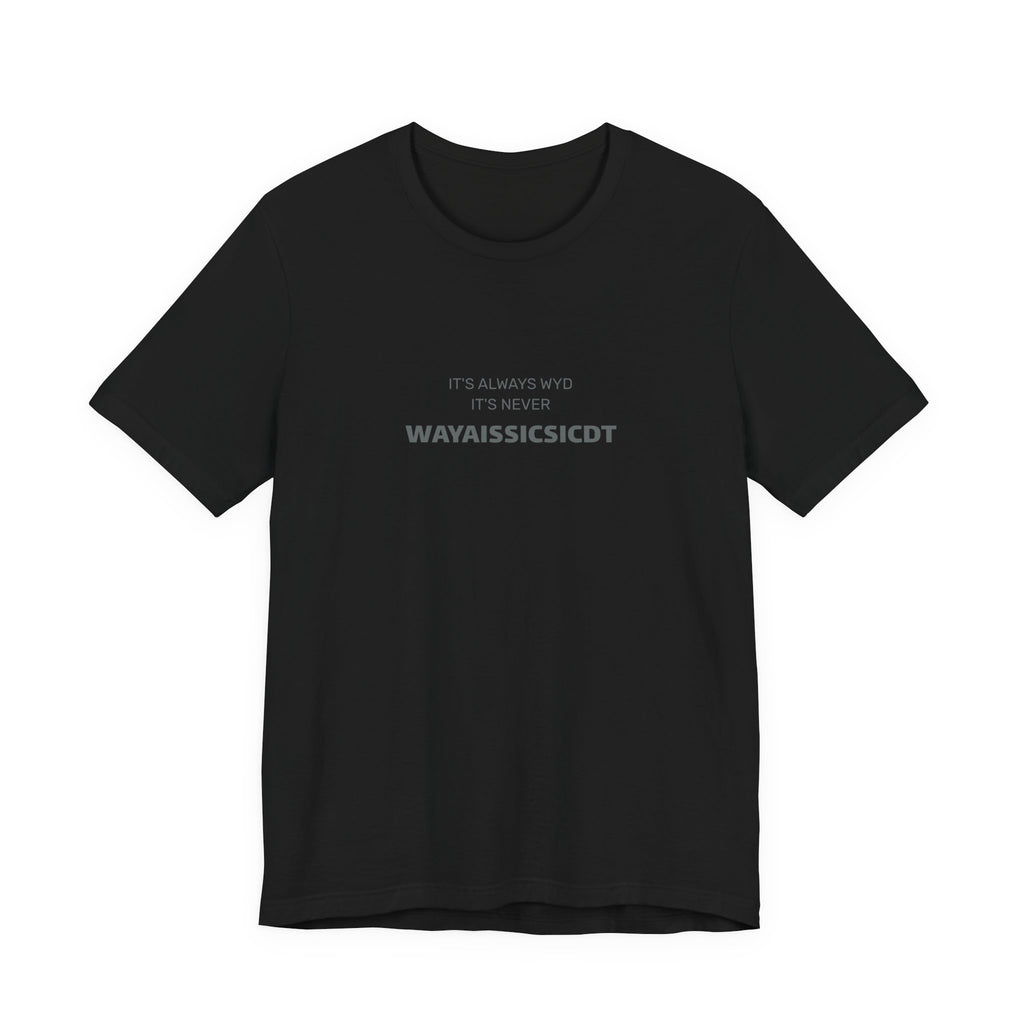 Where are you Unisex Jersey Tee - Perfect Gift for Friends, Casual Wear, Birthdays, Anniversaries, Humor Merch, Everyday Comfort