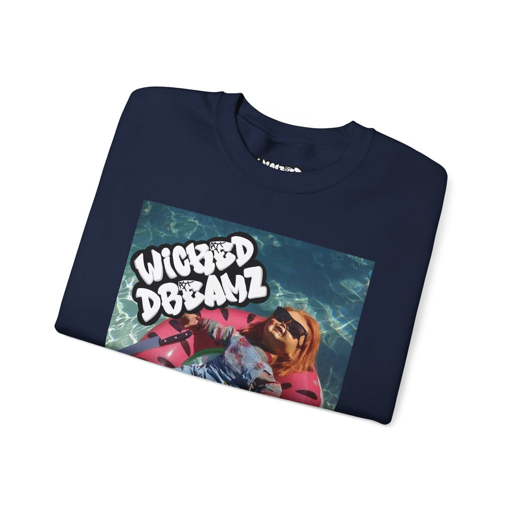 Chill Vibes Sweatshirt - Unisex Heavy Blend Crewneck, Cozy Streetwear, Fun Gift for Friends, Casual Outfit, Everyday Comfort