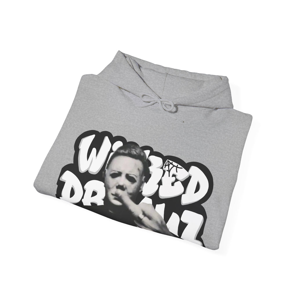 Wicked Dreamz Myers Hoodie, Unisex Heavy Blend Sweatshirt, Streetwear Sweatshirt, Cool Graphic Hoodie, Unique Gift for Music Lovers