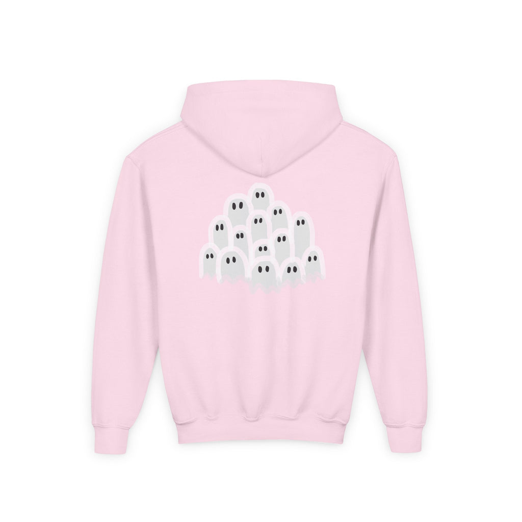 Youth Ghostly Fun Sweatshirt, Halloween Hoodie, Kids Pullover, Trick or Treat, Cozy Boo Apparel, Spooky Season Style