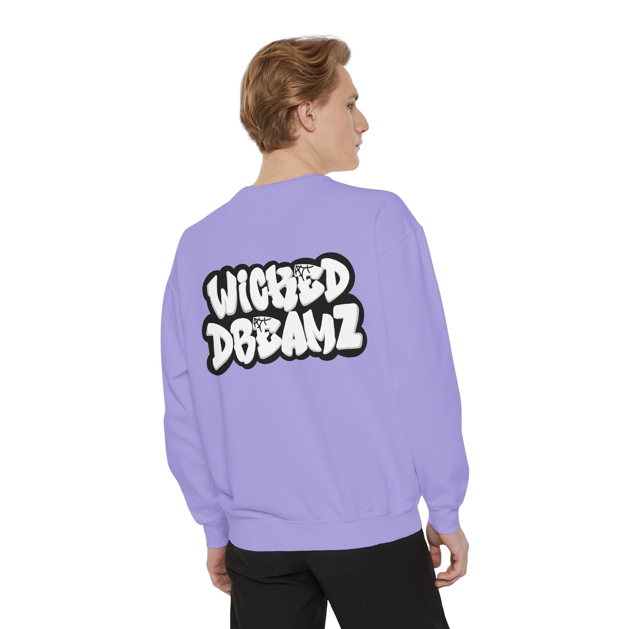 Spooky Season Sweatshirt - Unisex Garment-Dyed, Halloween Apparel, Cozy Fall Fashion, Wicked DBBAMZ Design, Perfect for October Celebrations