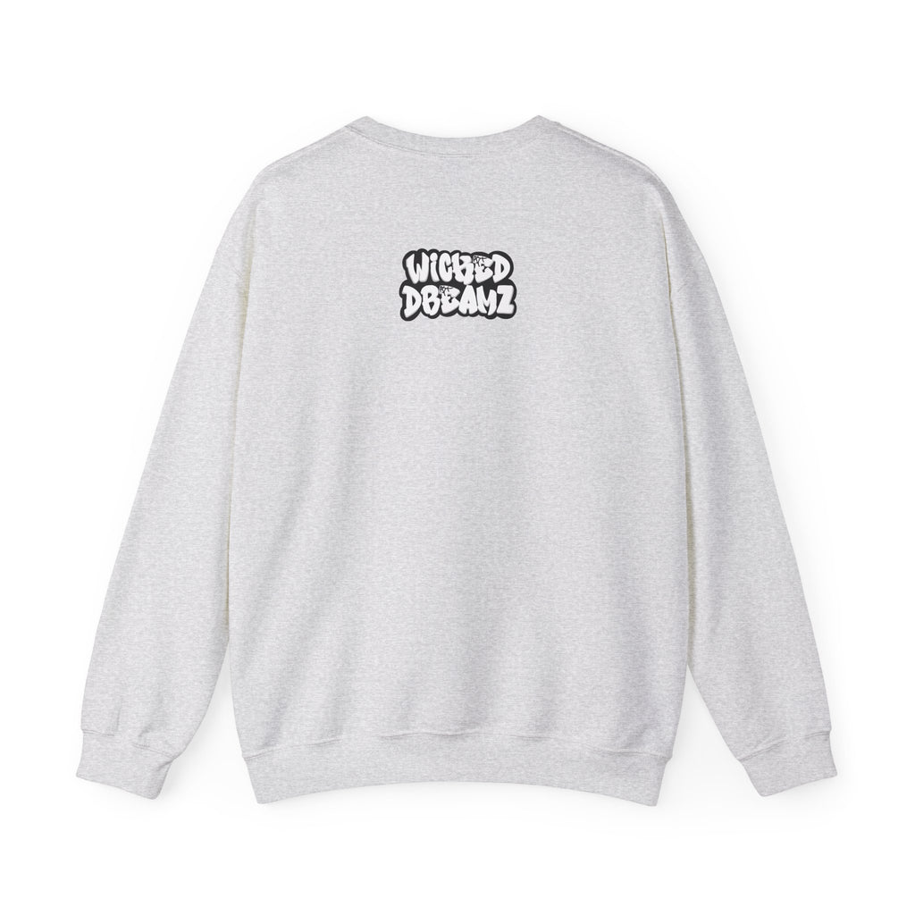 Spooky Floral Crewneck Sweatshirt - Unisex Heavy Blend, Ghost Design, Perfect for Halloween, Cozy Fall Style, Casual Comfort