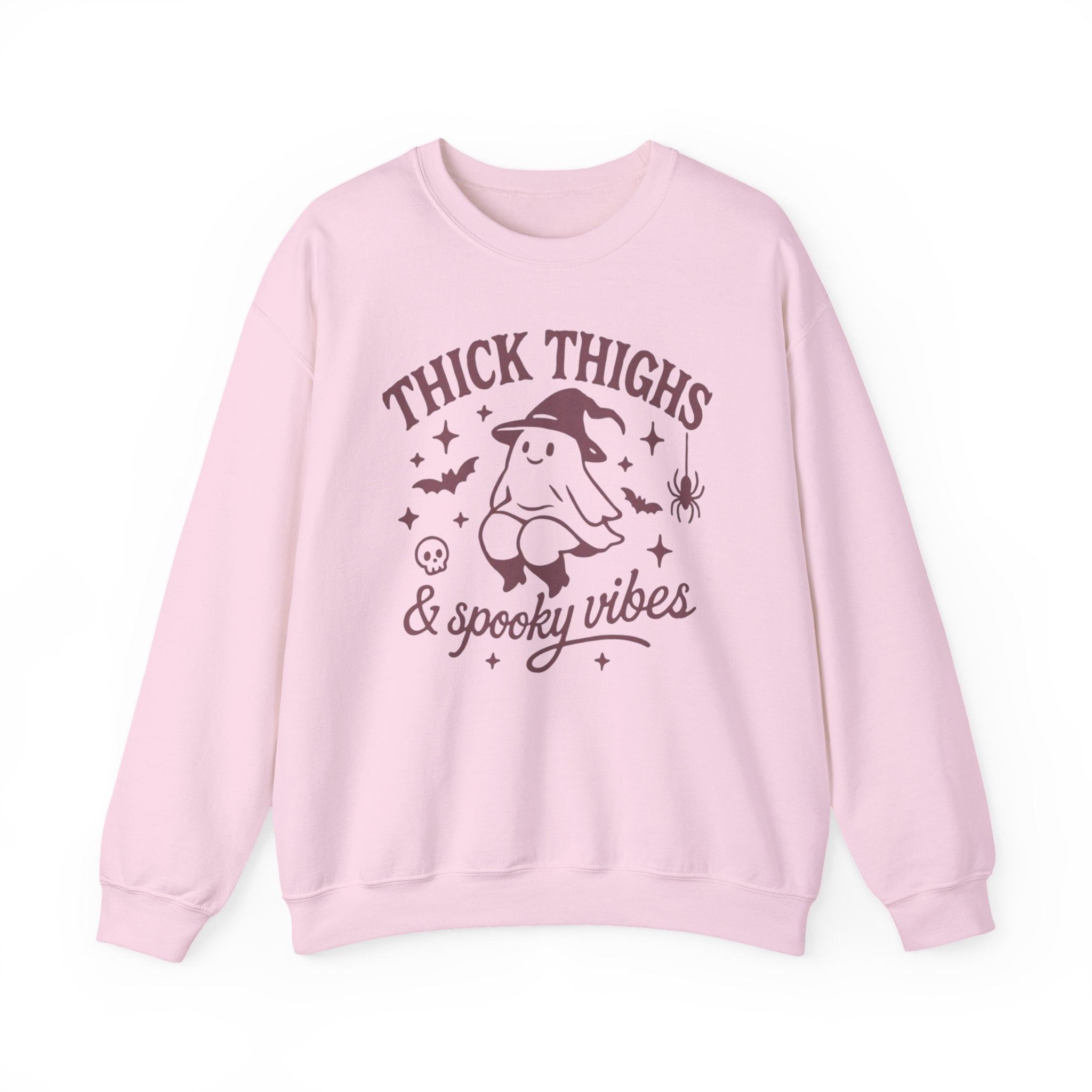 Spooky Vibes Crewneck Sweatshirt, Halloween Sweatshirt, Fall Fashion, Cozy Sweater, Gift for Her, Funny Sweatshirt