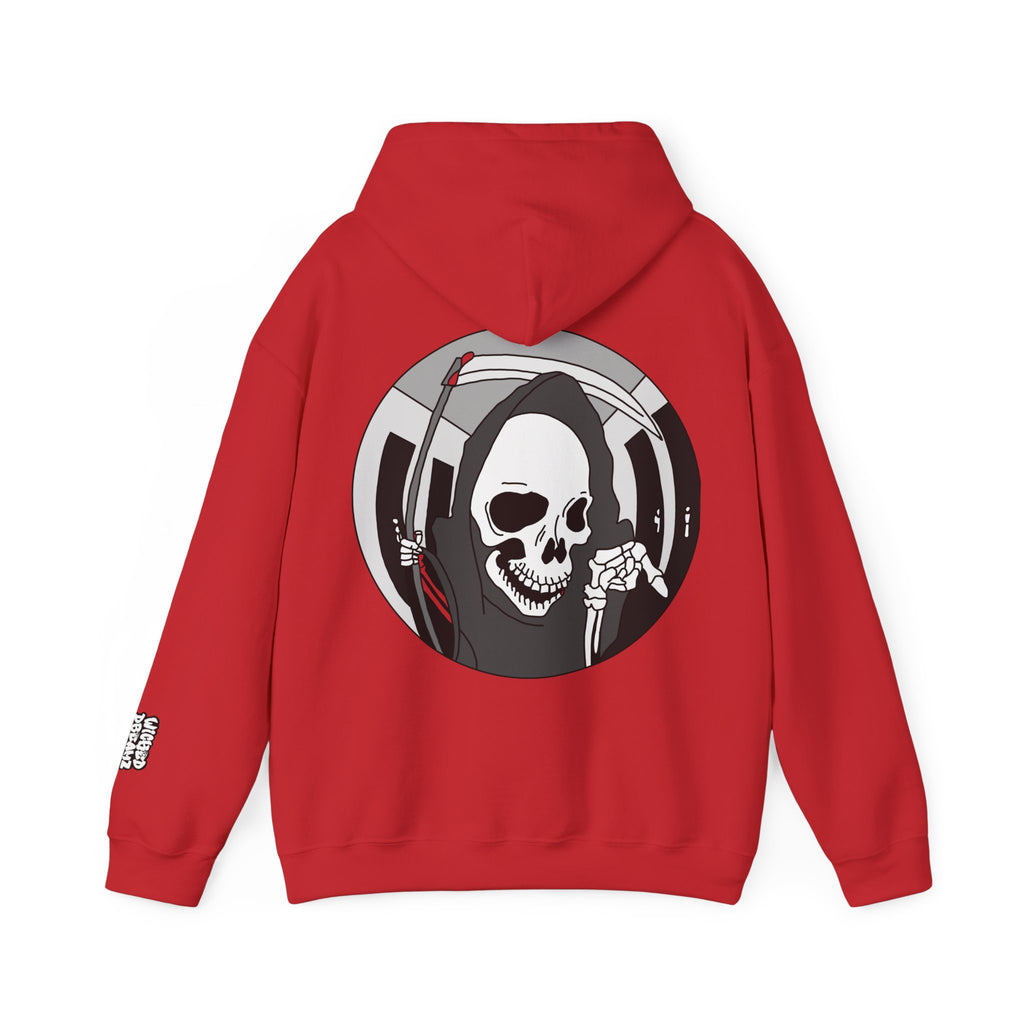 Gothic Grim Reaper Hoodie, Cozy Unisex Sweatshirt for Alternative Fashion Lovers, Perfect for Halloween & Casual Wear