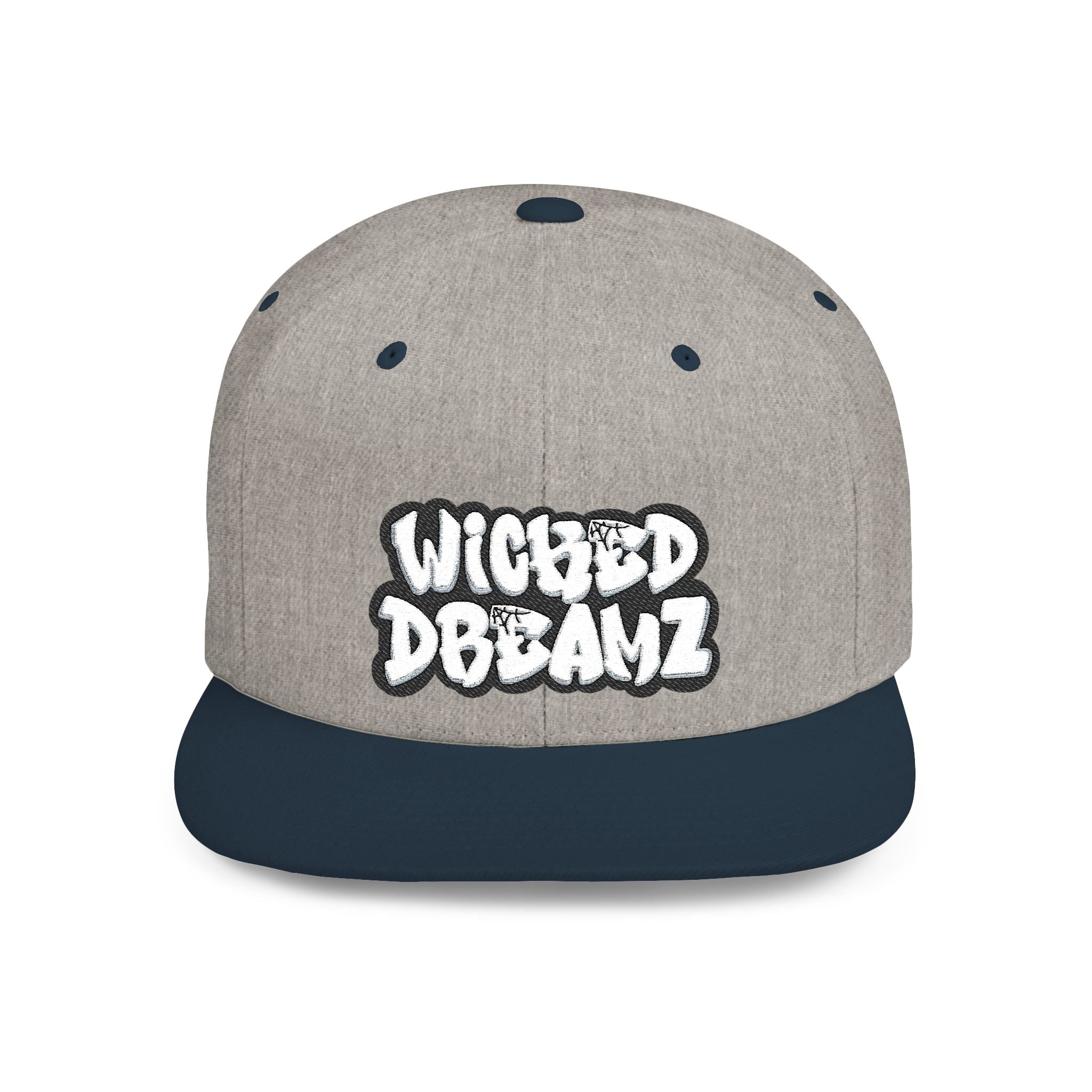 Wicked Dreamz Snapback Hat, Trendy Flat Bill Cap for Street Style, Unisex Urban Fashion, Perfect Gift for Hip-Hop Lovers, Casual Wear