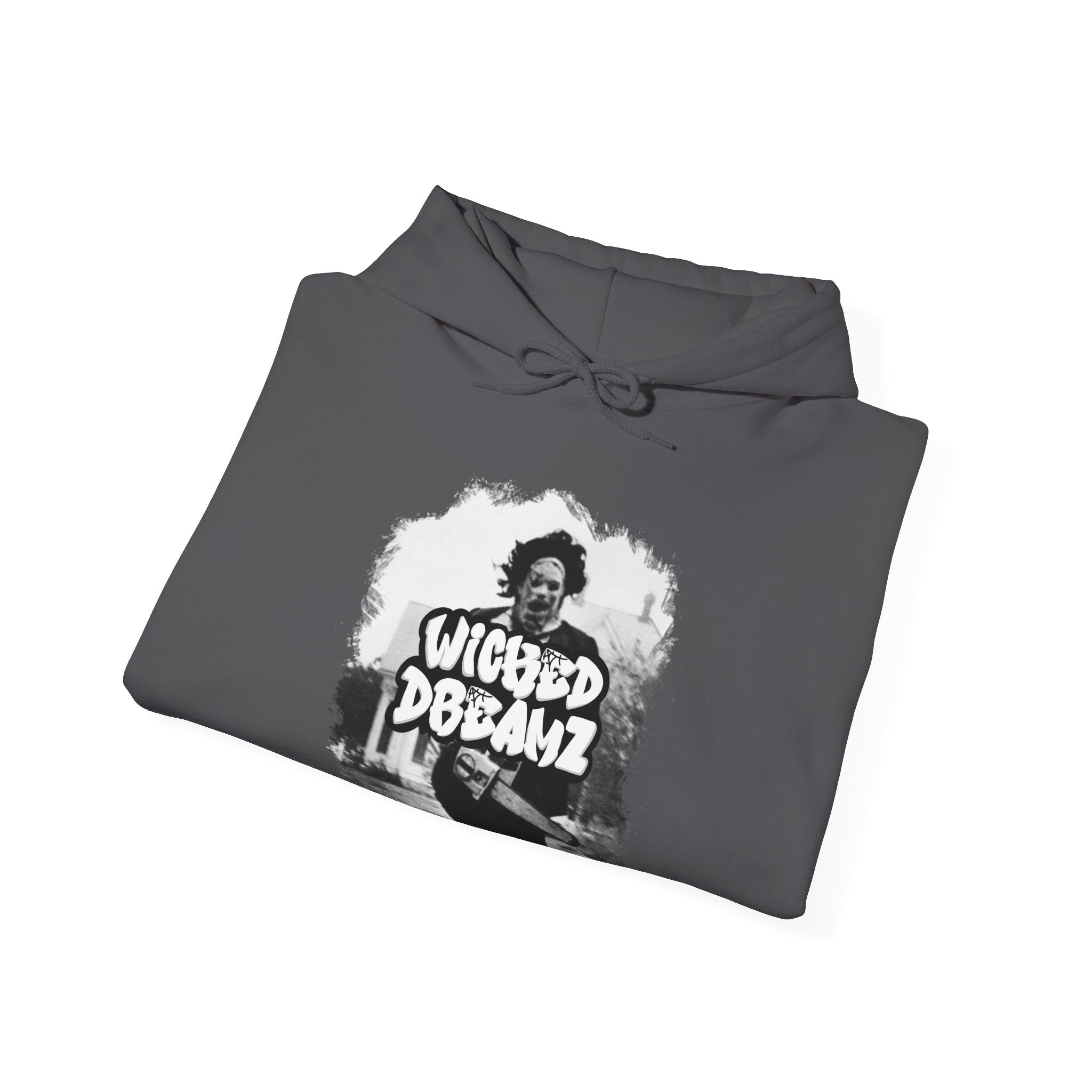 Wicked Dreamz Unisex Heavy Blend™ Hoodie - Cozy, Stylish Pullover for Horror Fans, Perfect for Halloween, Casual Wear, Gifts