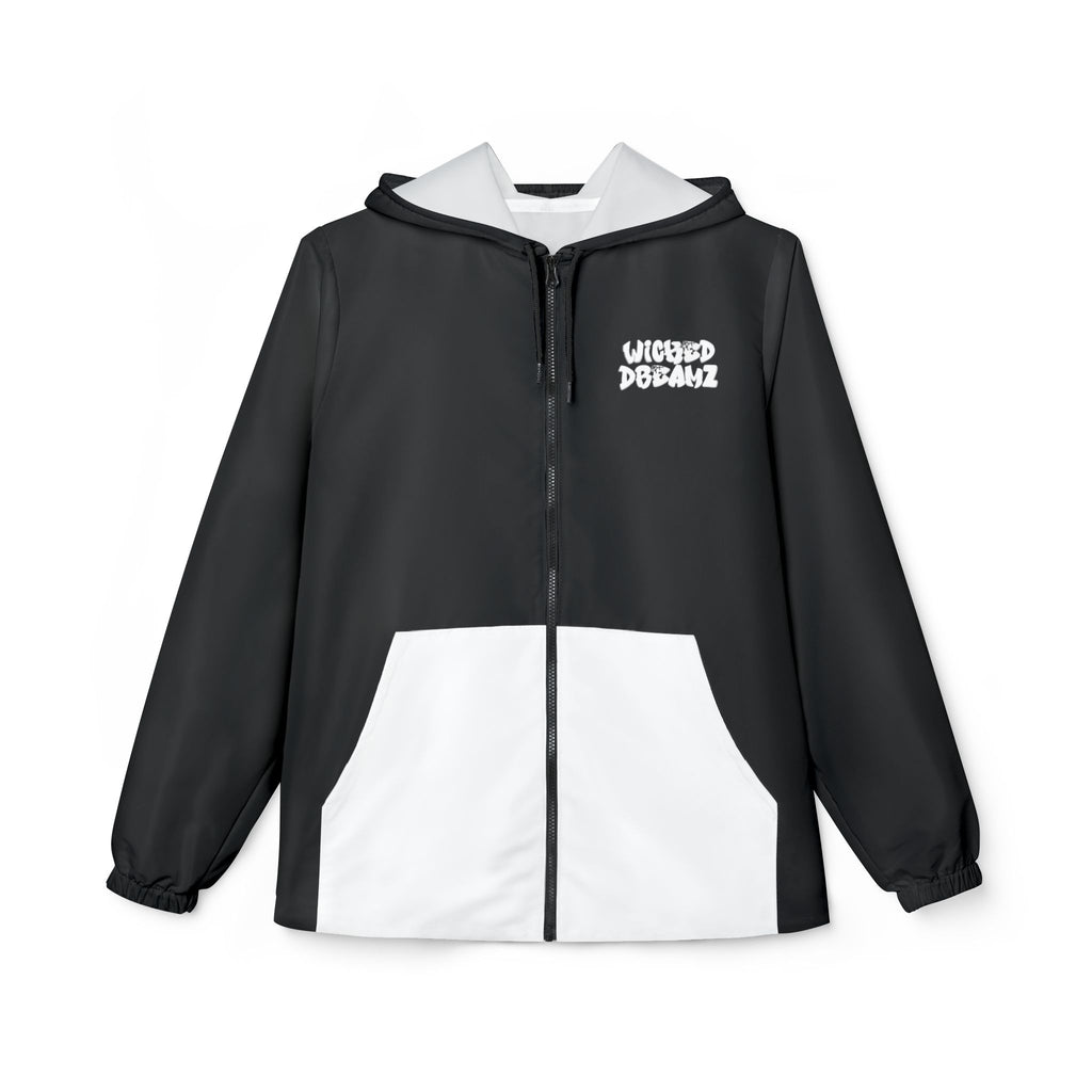 Wicked Windbreaker Jacket for All Occasions, Lightweight Raincoat, Casual Outerwear, Perfect for Outdoor Activities, Unisex