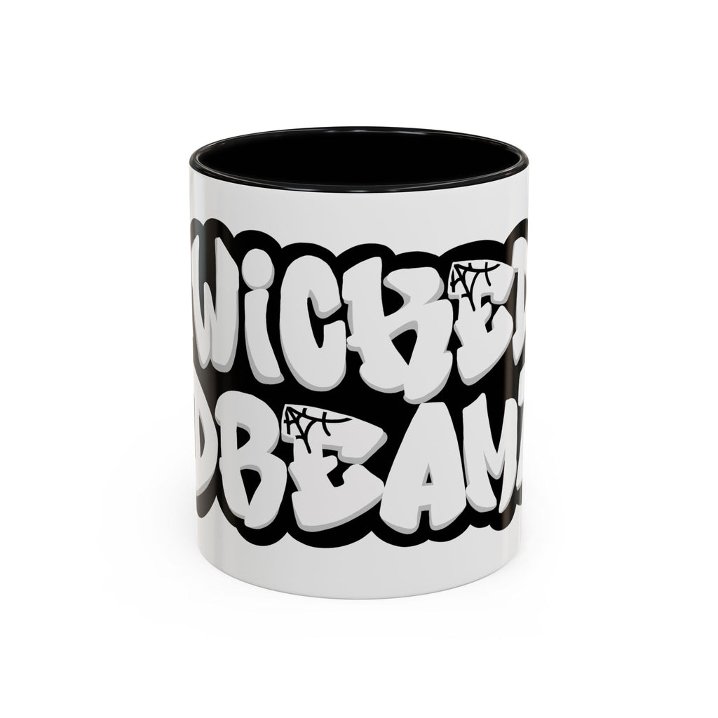 Wicked Dreams Accent Coffee Mug - Unique Gift, Home Decor, Morning Coffee Companion, Graffiti Style, Customizable