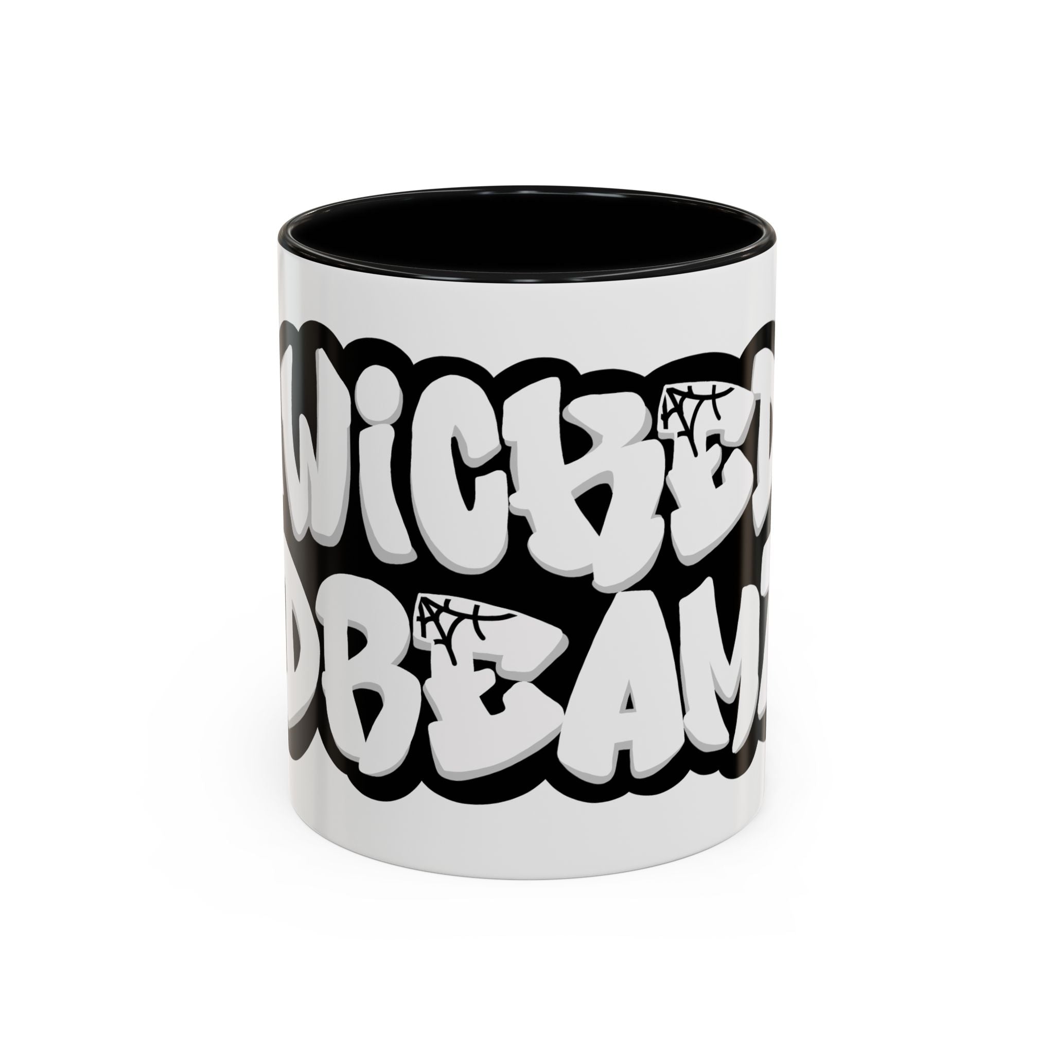 Wicked Dreams Accent Coffee Mug - Unique Gift, Home Decor, Morning Coffee Companion, Graffiti Style, Customizable