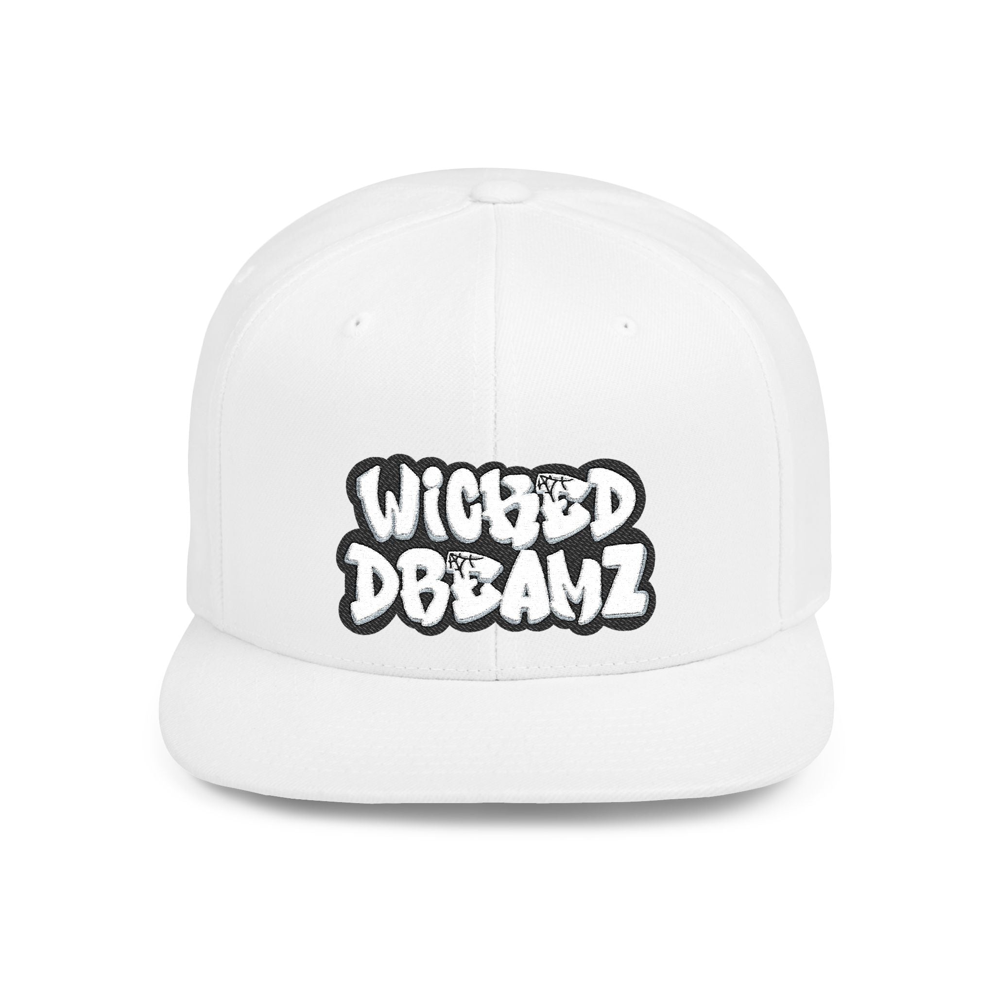 Wicked Dreamz Snapback Hat, Trendy Flat Bill Cap for Street Style, Unisex Urban Fashion, Perfect Gift for Hip-Hop Lovers, Casual Wear