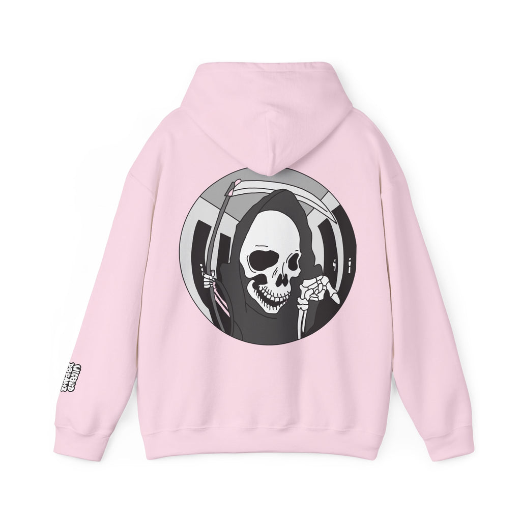 Gothic Grim Reaper Hoodie, Cozy Unisex Sweatshirt for Alternative Fashion Lovers, Perfect for Halloween & Casual Wear