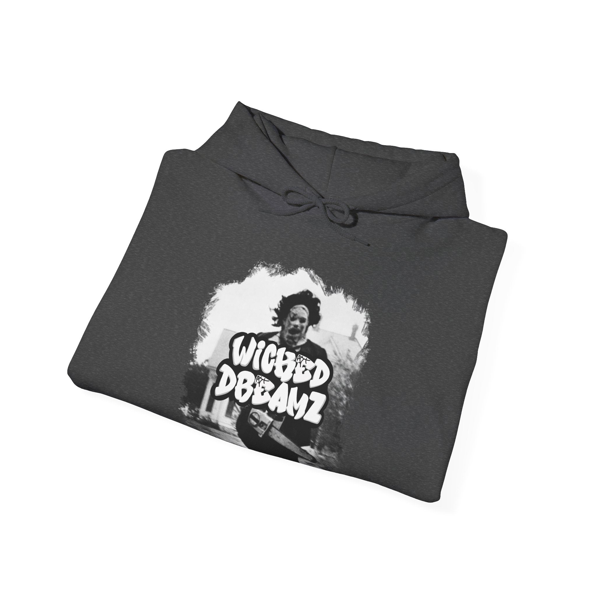 Wicked Dreamz Unisex Heavy Blend™ Hoodie - Cozy, Stylish Pullover for Horror Fans, Perfect for Halloween, Casual Wear, Gifts