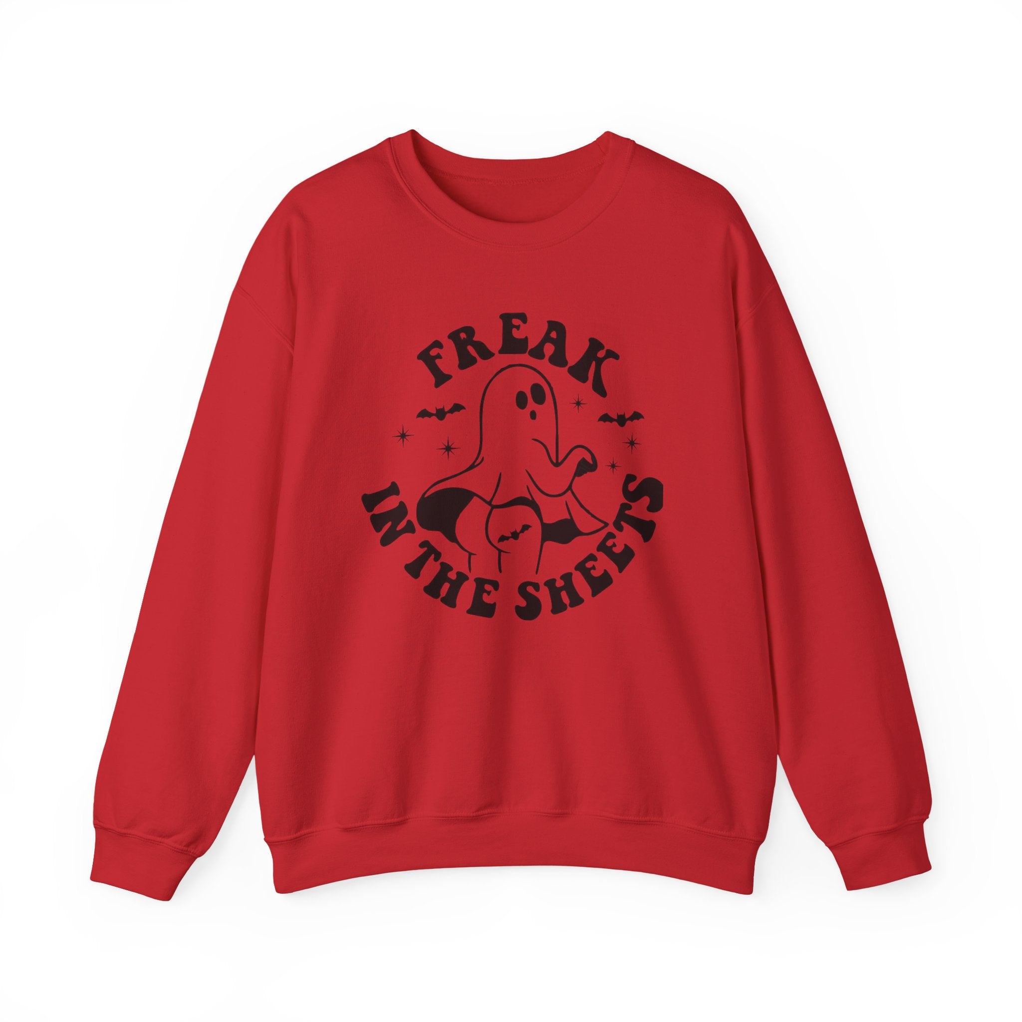 Ghostly Humor Crewneck Sweatshirt: Perfect for Halloween, Cozy Nights, Casual Wear, Ghost Lover Gift, Spooky Season Apparel