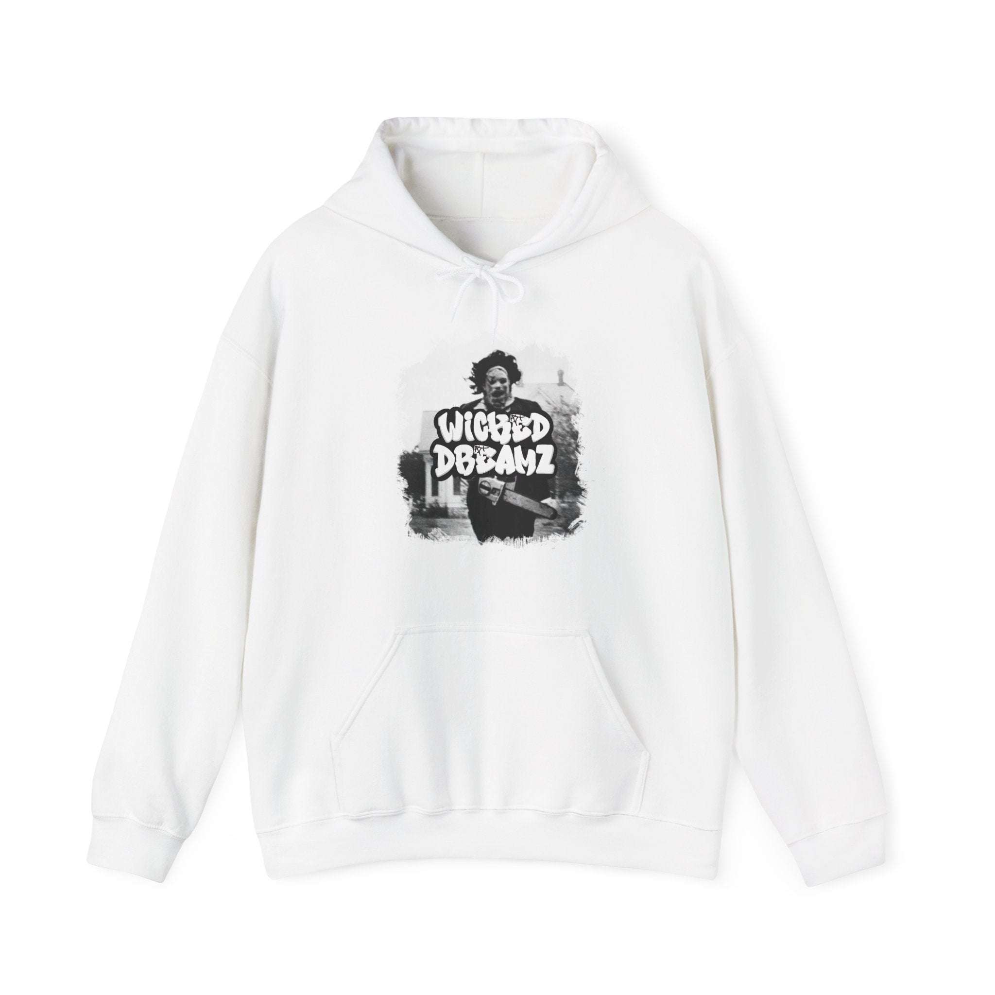 Wicked Dreamz Unisex Heavy Blend™ Hoodie - Cozy, Stylish Pullover for Horror Fans, Perfect for Halloween, Casual Wear, Gifts