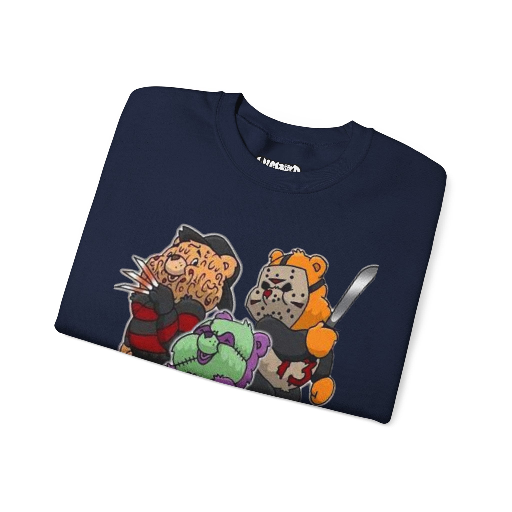 Scare bears Crewneck Sweatshirt, Fun Casualwear, Fall Fashion, Gift for Horror Fans, Cozy and Unique