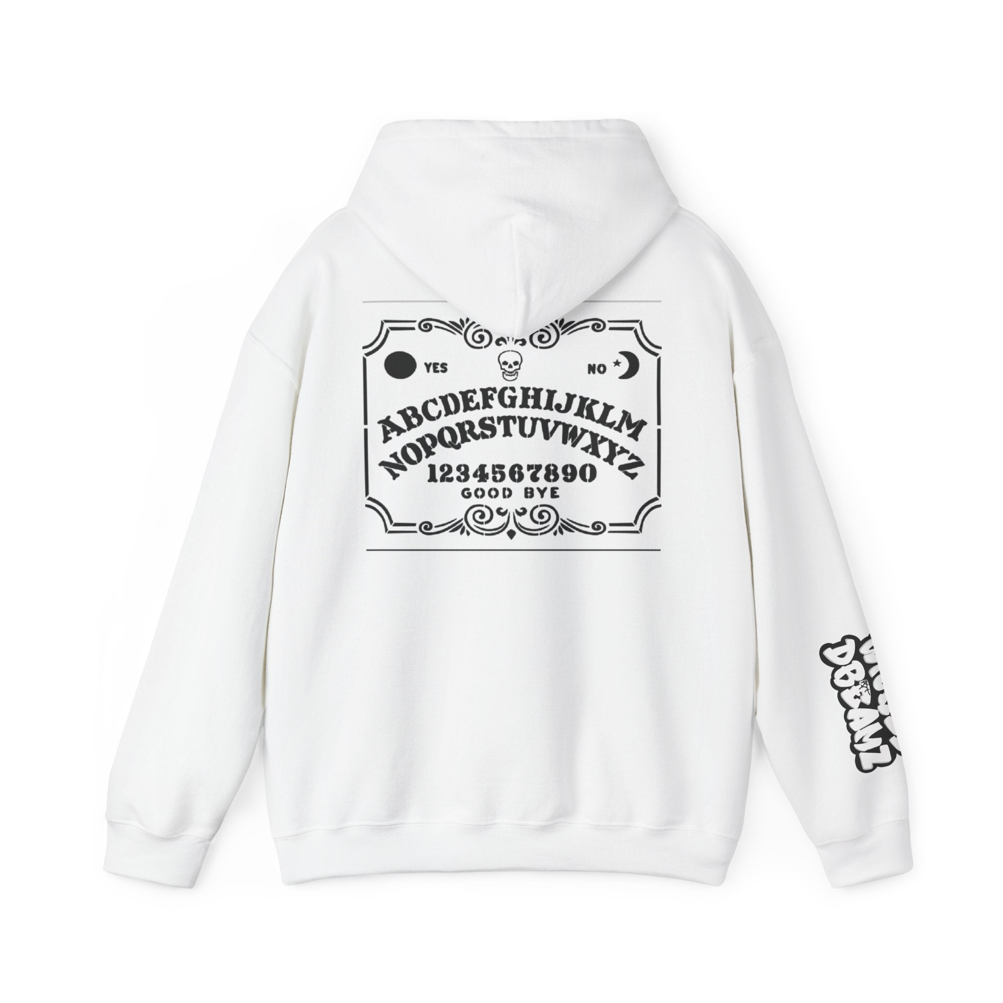Spooky Ouija Board Hoodie - Unisex Heavy Blend™ Sweatshirt, Cozy Halloween Fashion, Witchy Gift, Causal Layering, Fall Outfit