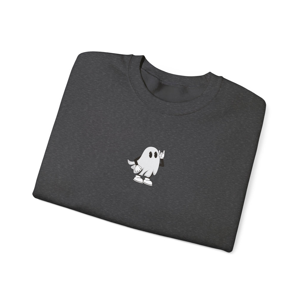 Wicked Cool Ghost Sweatshirt | Halloween Style, Cozy Crewneck, Unisex Fashion, Perfect Gift for Spooky Season, Trendy Streetwear